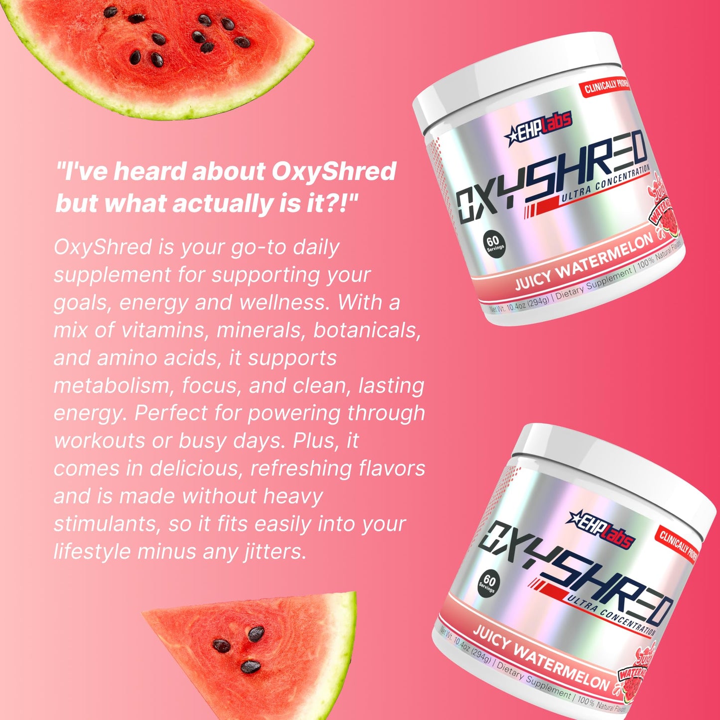 EHP LABS OxyShred Pre Workout Powder 10.4 Ounce