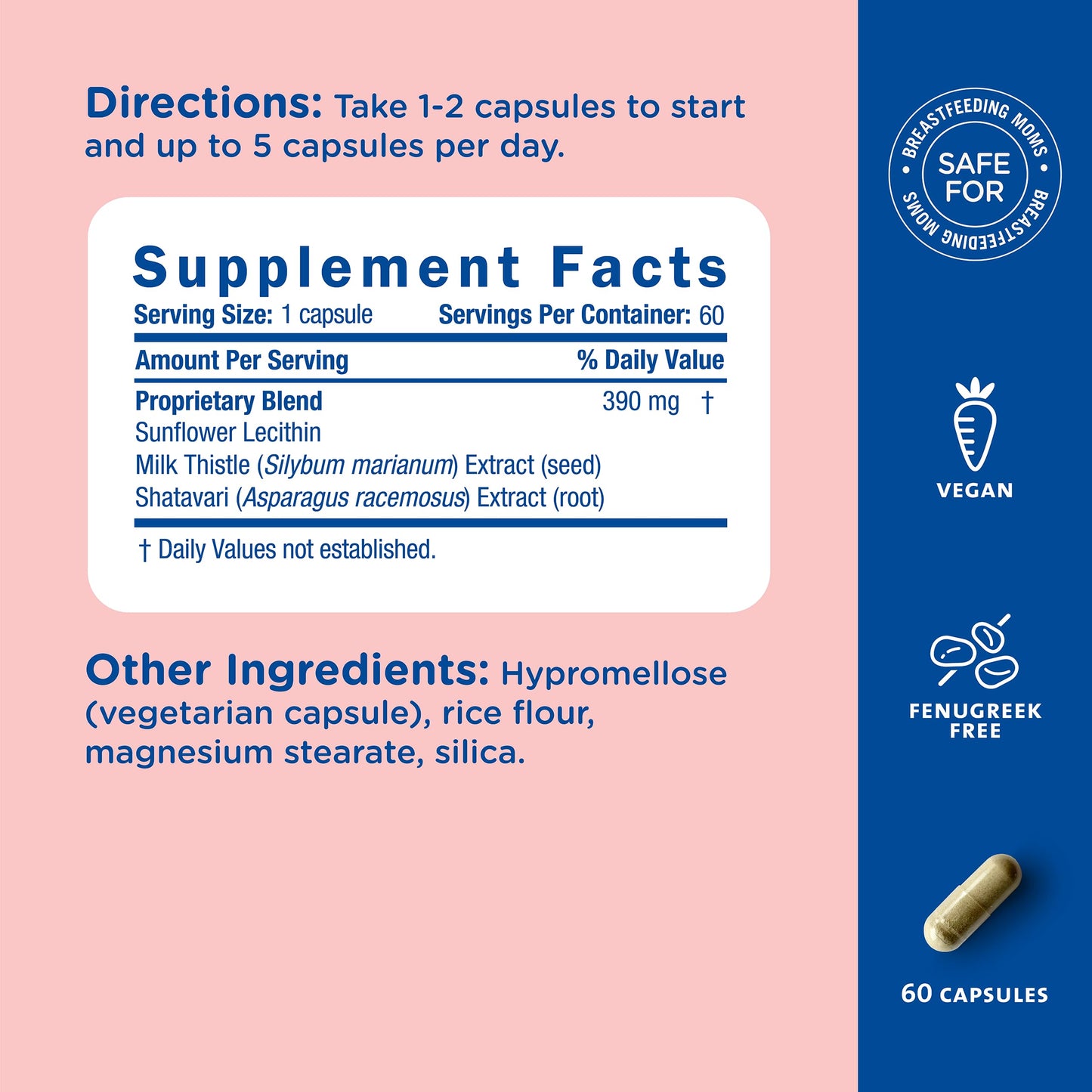 Mommy's Bliss Postnatal Lactation Support Capsules, 60 Capsules
