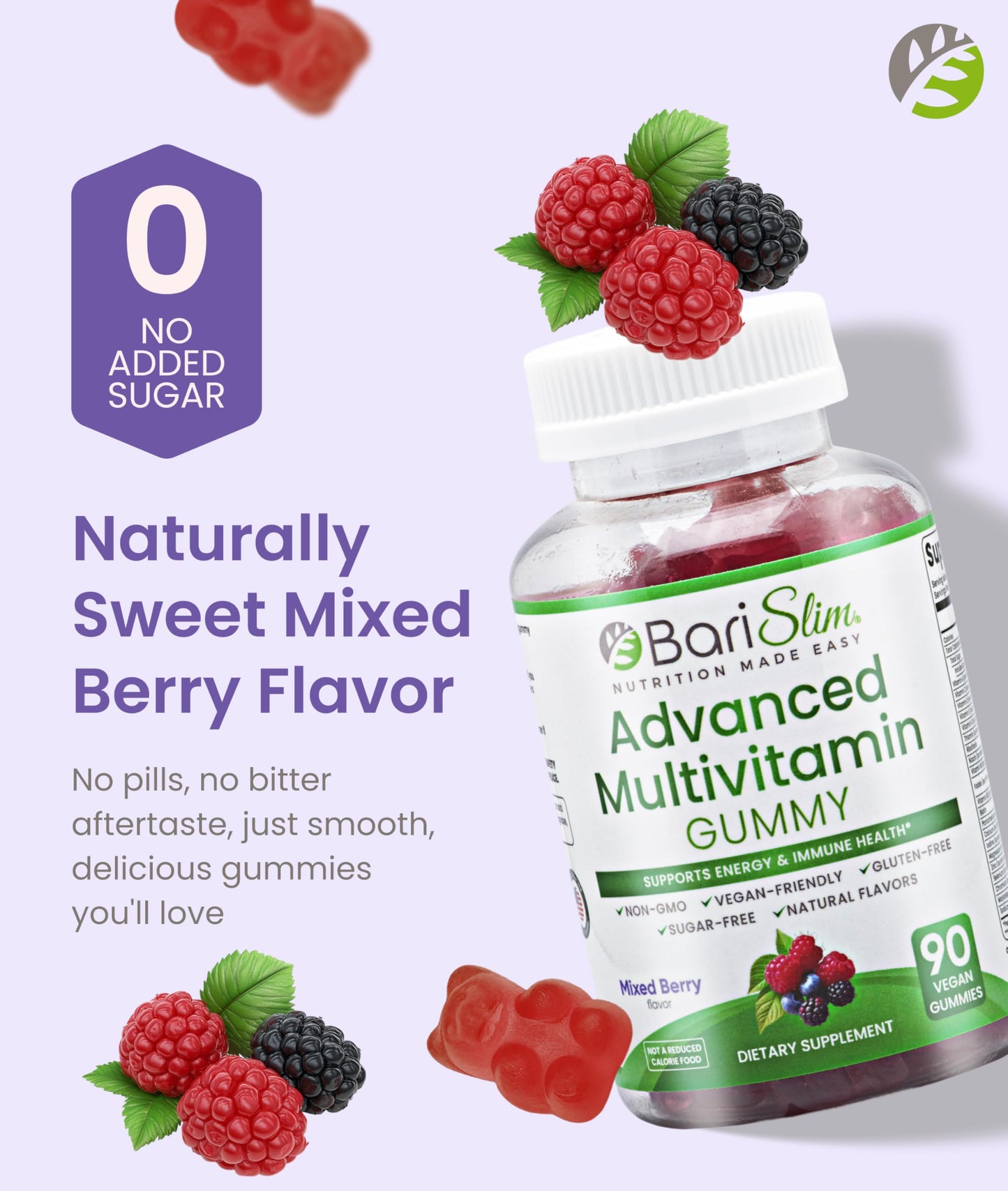 BariSlim Advanced Bariatric Multivitamin 90 Gummies