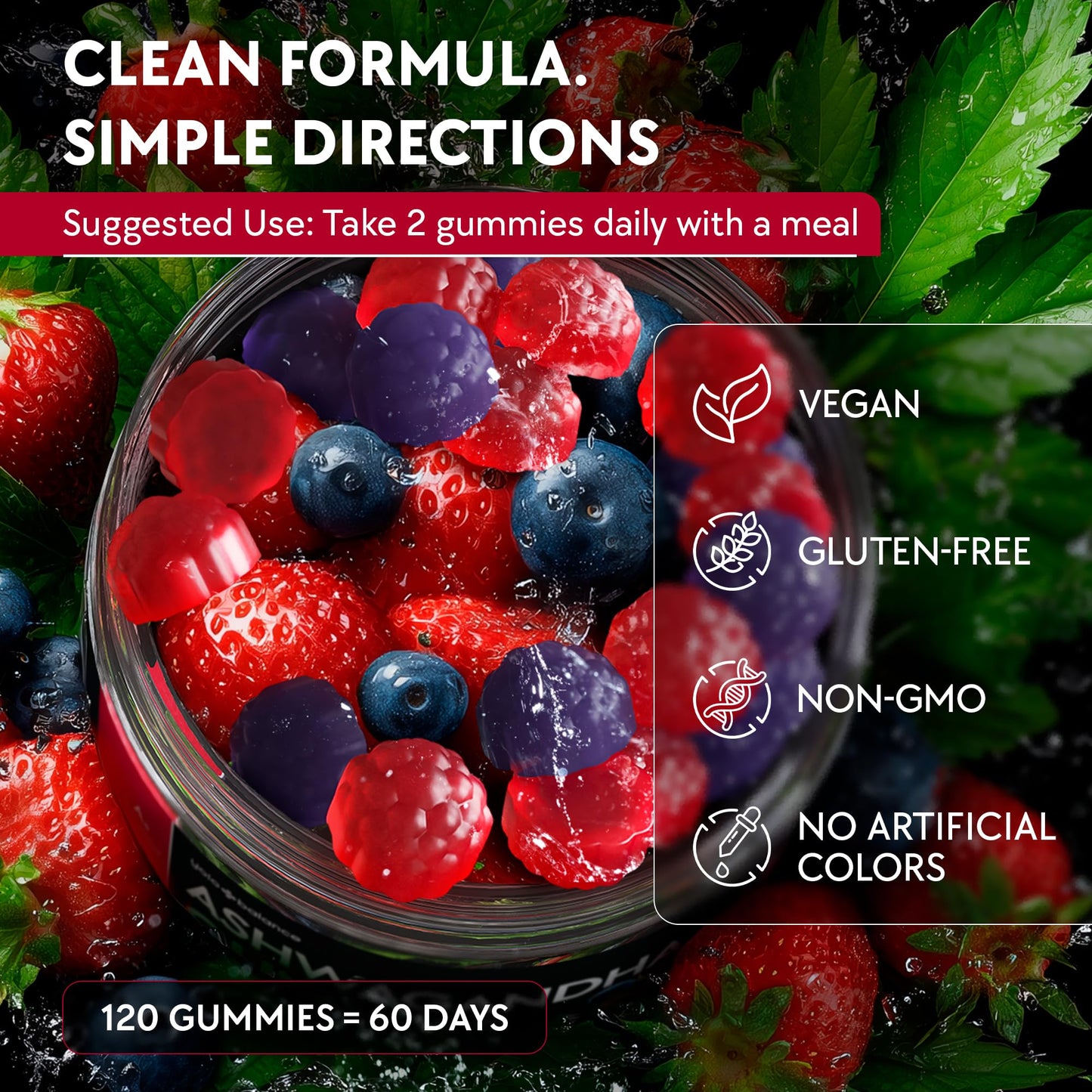 YOLOBALANCE Ashwagandha Gummies Gummy 120 Count