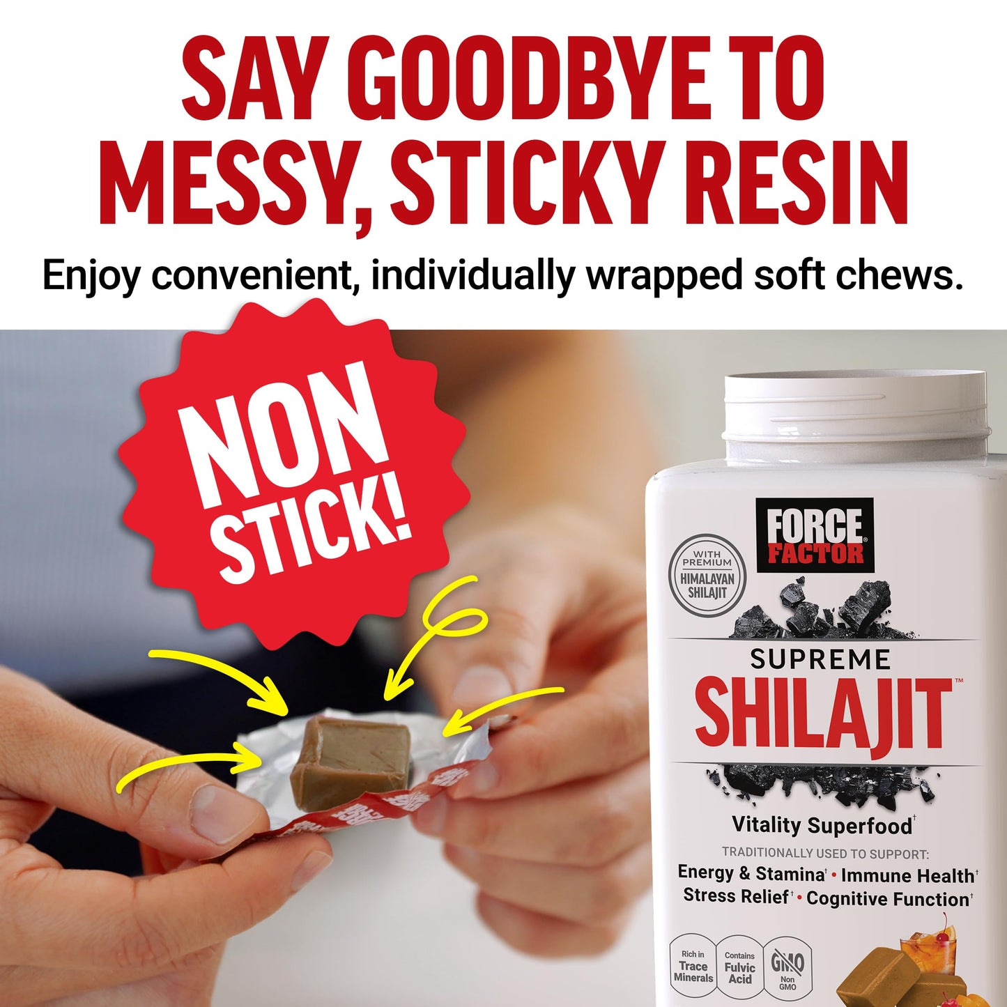 Force Factor Supreme Shilajit Soft Chews 60