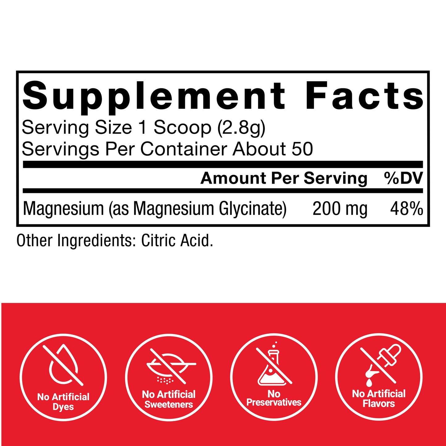 Force Factor Magnesium Glycinate Powder 4.94 Ounce