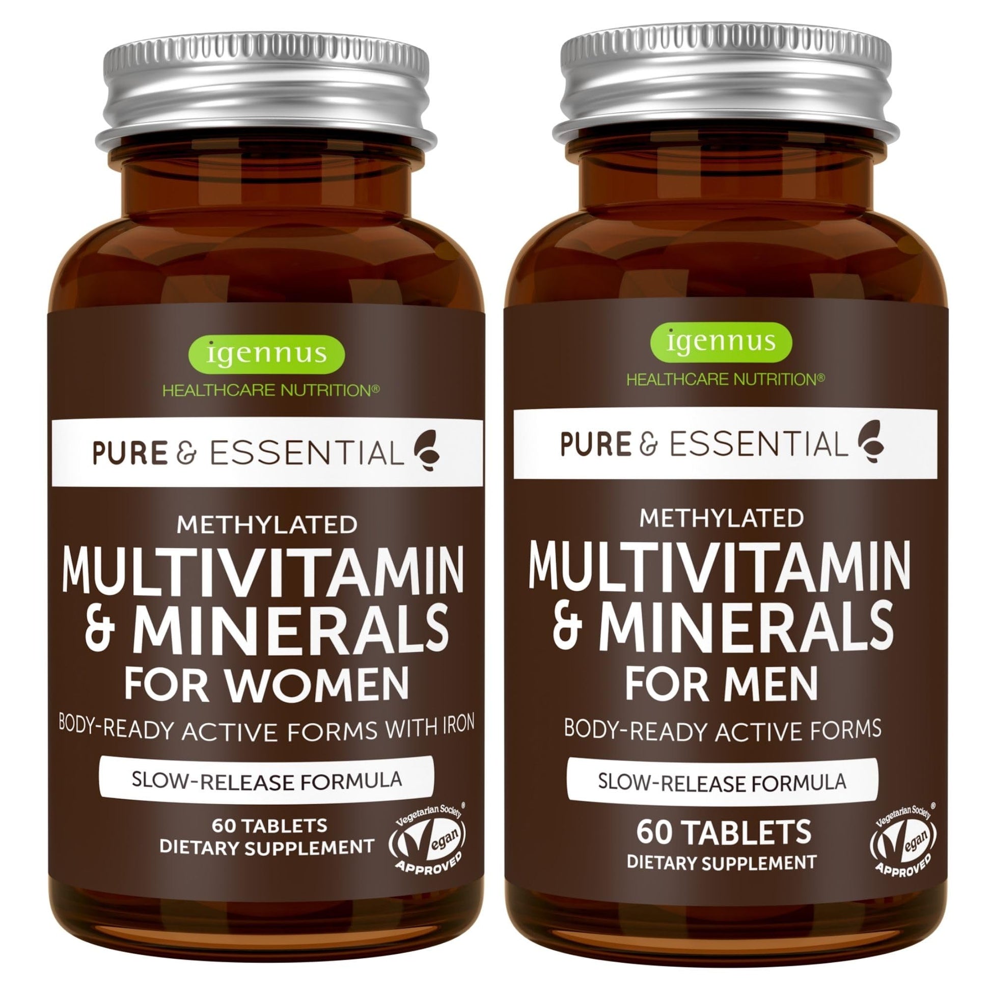 Igennus Healthcare Nutrition Methylated Multivitamin for Men & Women Tablet, 120 Count