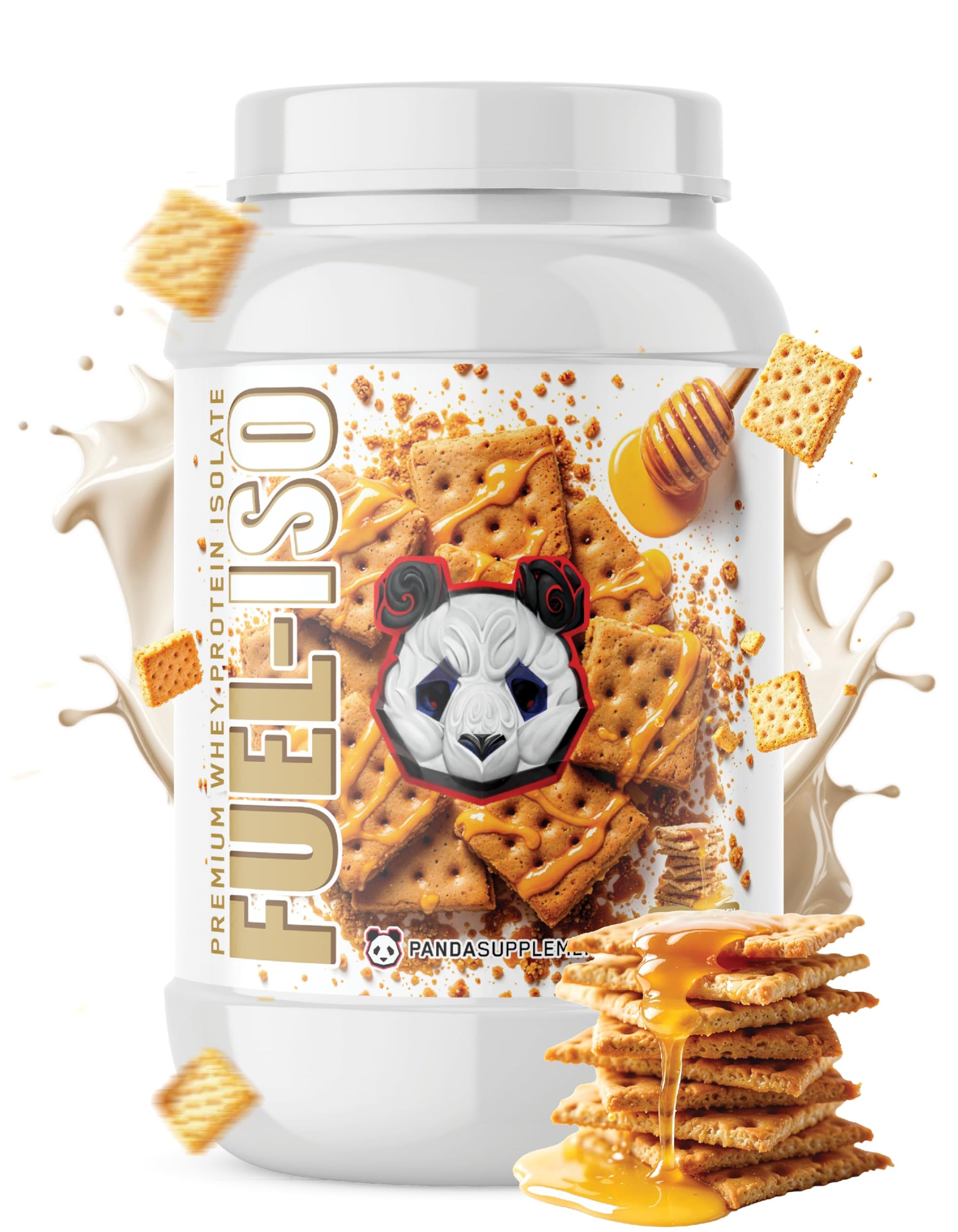 Underground Bio Labs Panda Fuel ISO Whey Protein Toasted Honey Grahams Powder 26.4 Servings