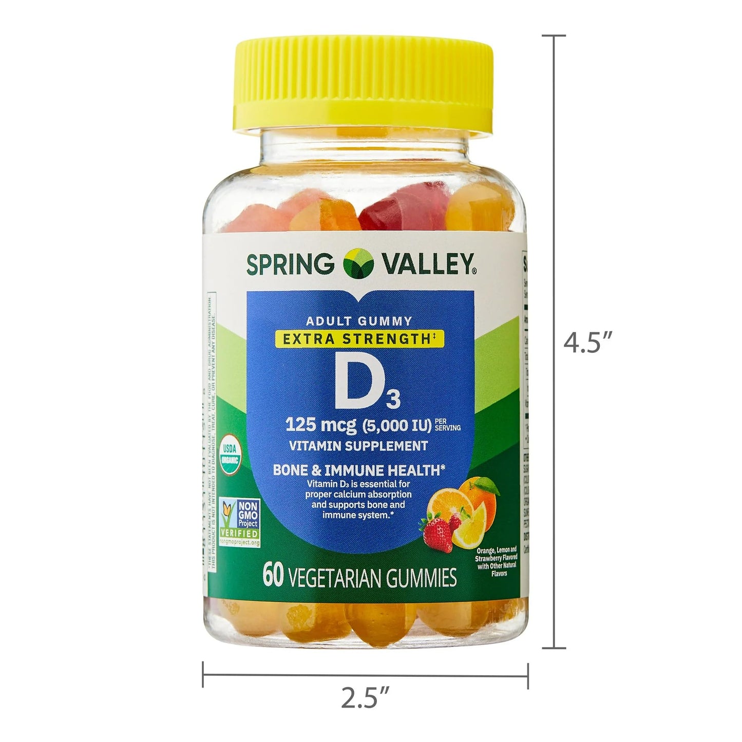 SUREFECT Vitamin D3 125mcg (5,000 IU) Gummies, 60 Count