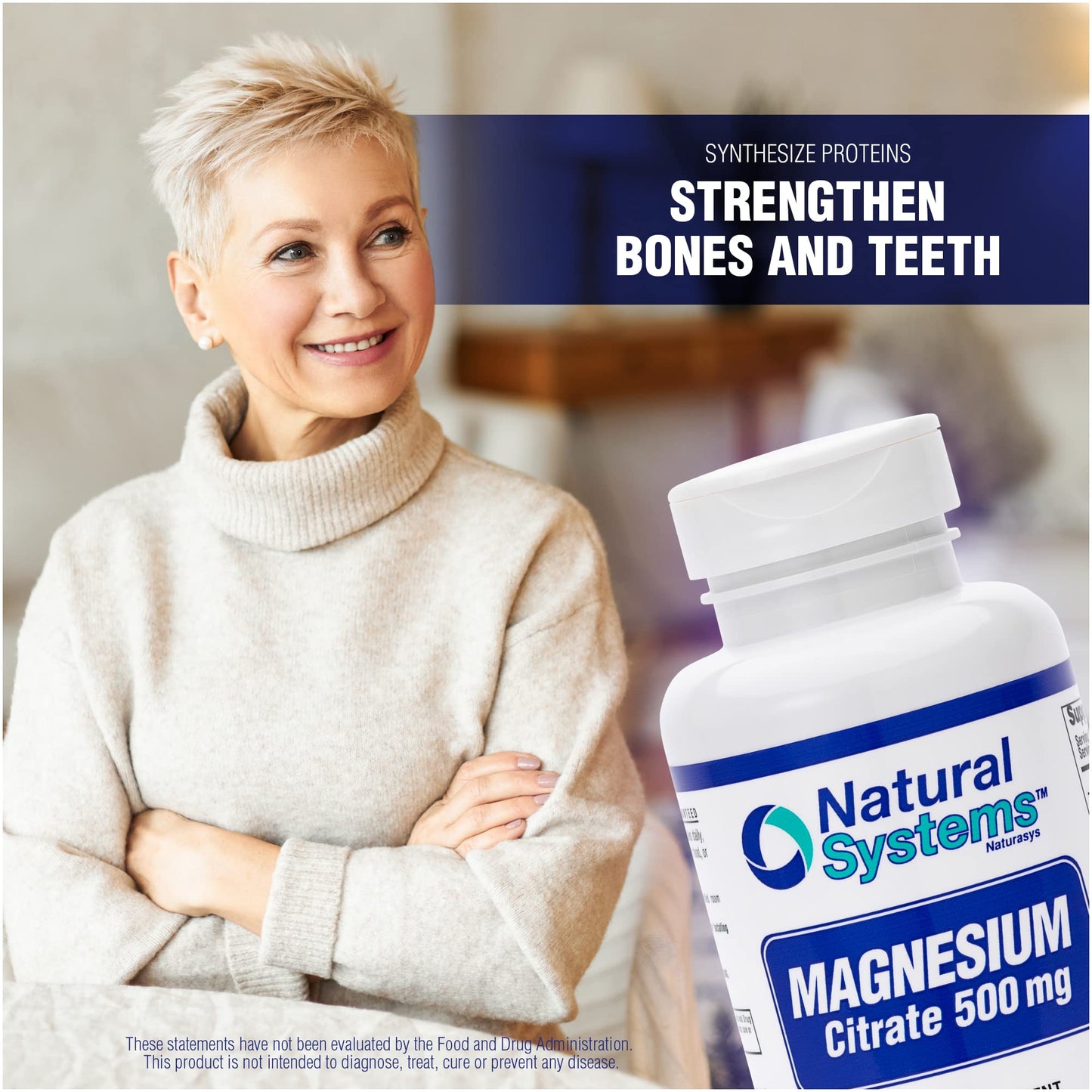 Natural Systems Naturasys Magnesium Citrate 500mg Capsule 60 Count