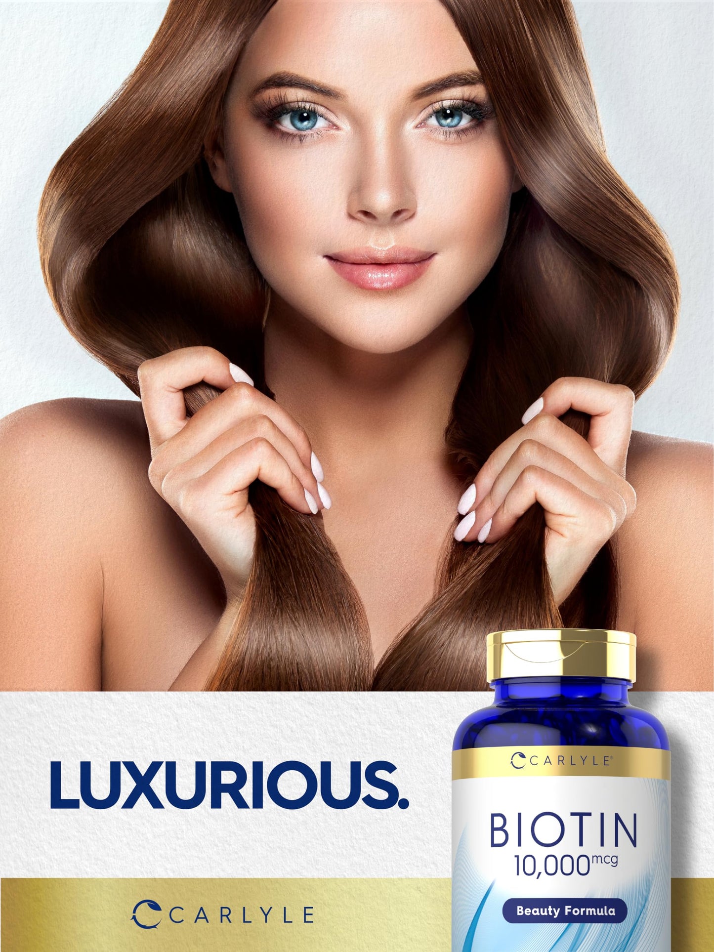 Carlyle Biotin 10000mcg Softgels, 300 Count