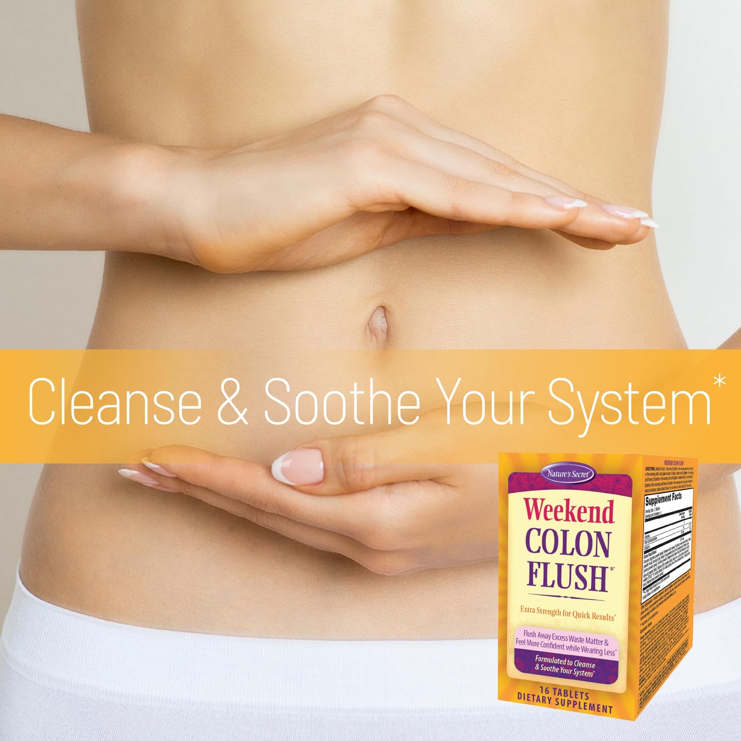 Nature's Secret Weekend Colon Flush Tablet 16 Count