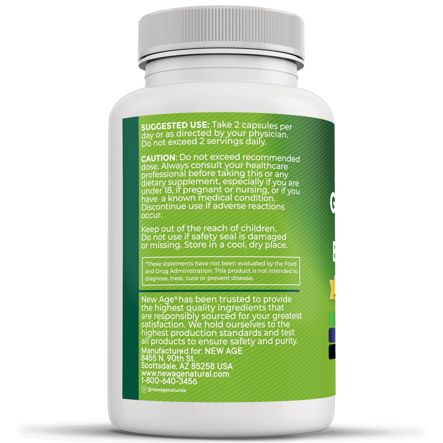 NEW AGE Oregano Oil Garlic Extract Olive Leaf with Astragalus Capsule 120 Count