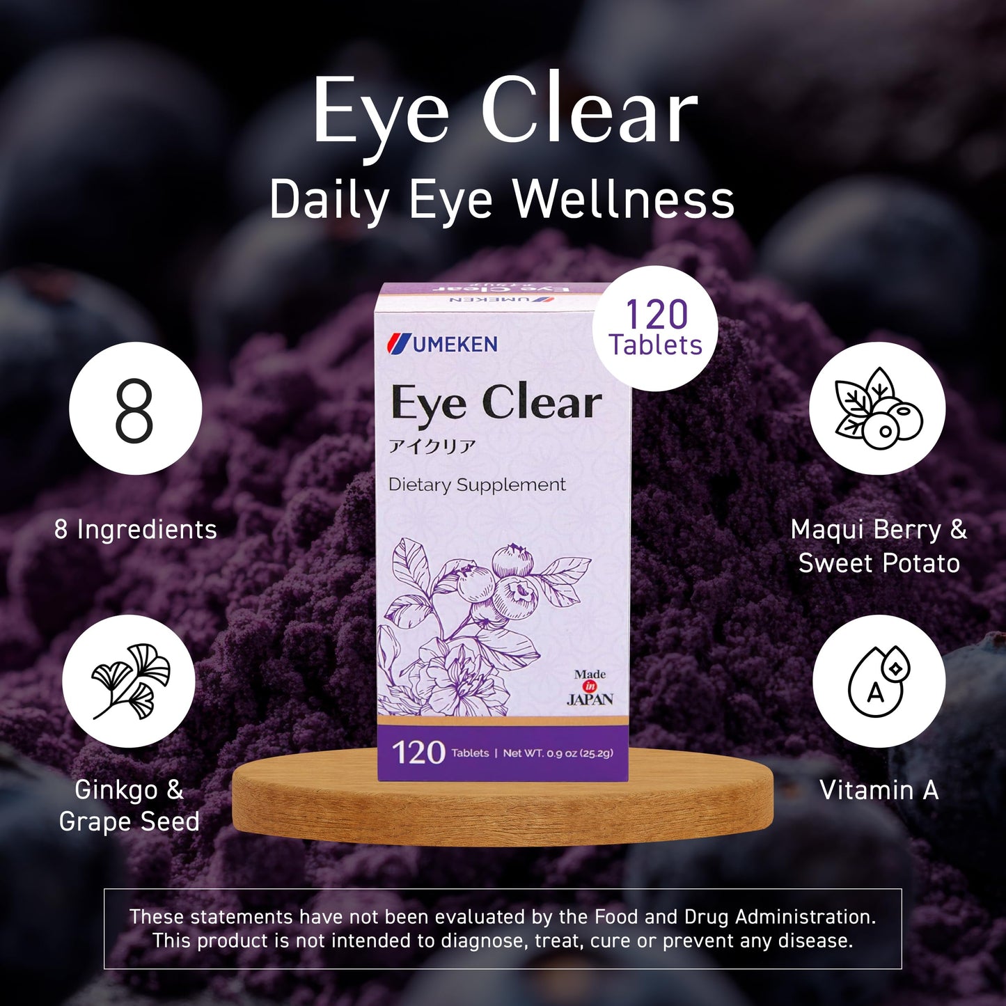 Umeken Eye Clear Dietary Supplement 240 Tablets