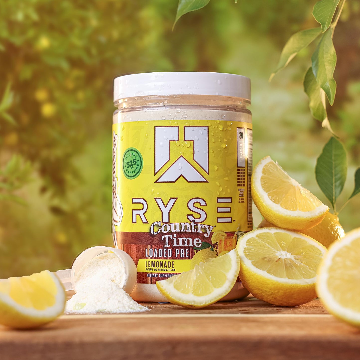RYSE Up Supplements Loaded Pre Workout Powder Country Time Lemonade, 15.3 oz, 30 Servings