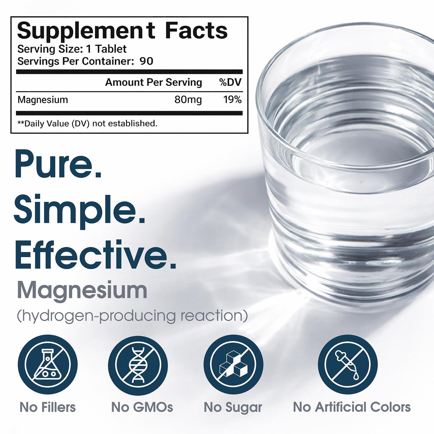 Gi.Da.Culture Molecular Hydrogen Water Tablets, 90 Count