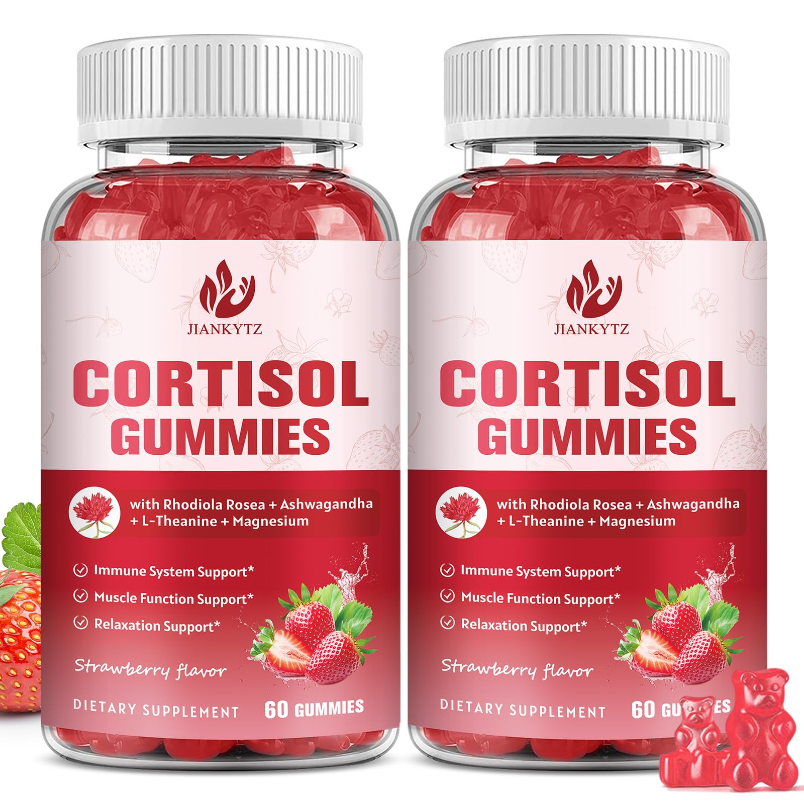 JIANKYTZ Cortisol Supplement Gummies, 120 Gummies