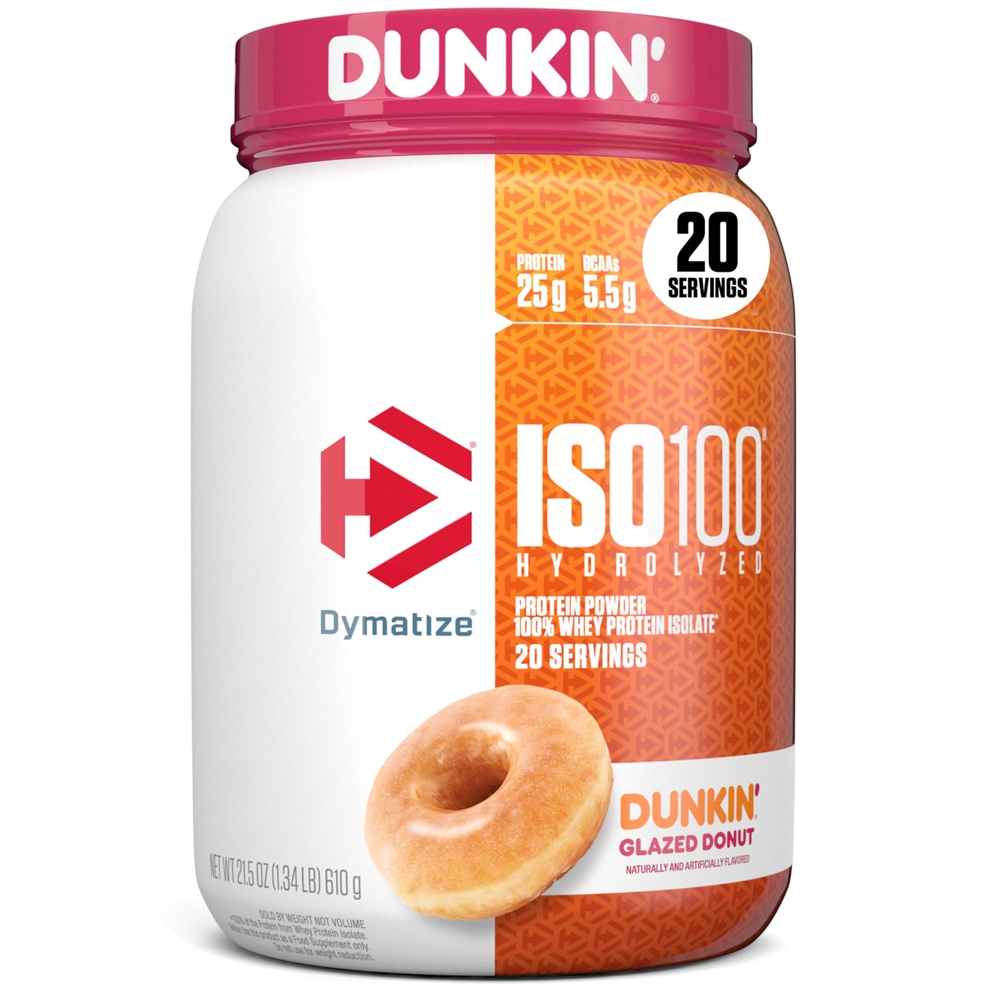 Dymatize ISO100 100% Whey Isolate Protein Powder, 21.5 Servings