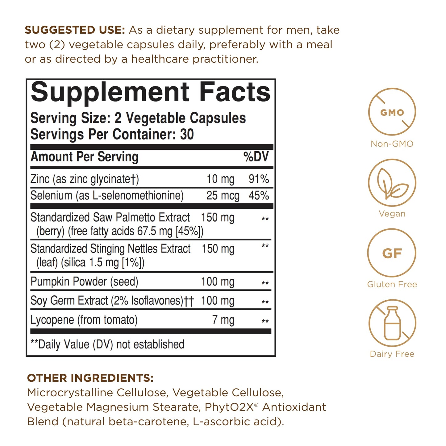 Solgar Prostate Support Vegetable Capsules, 60 Count