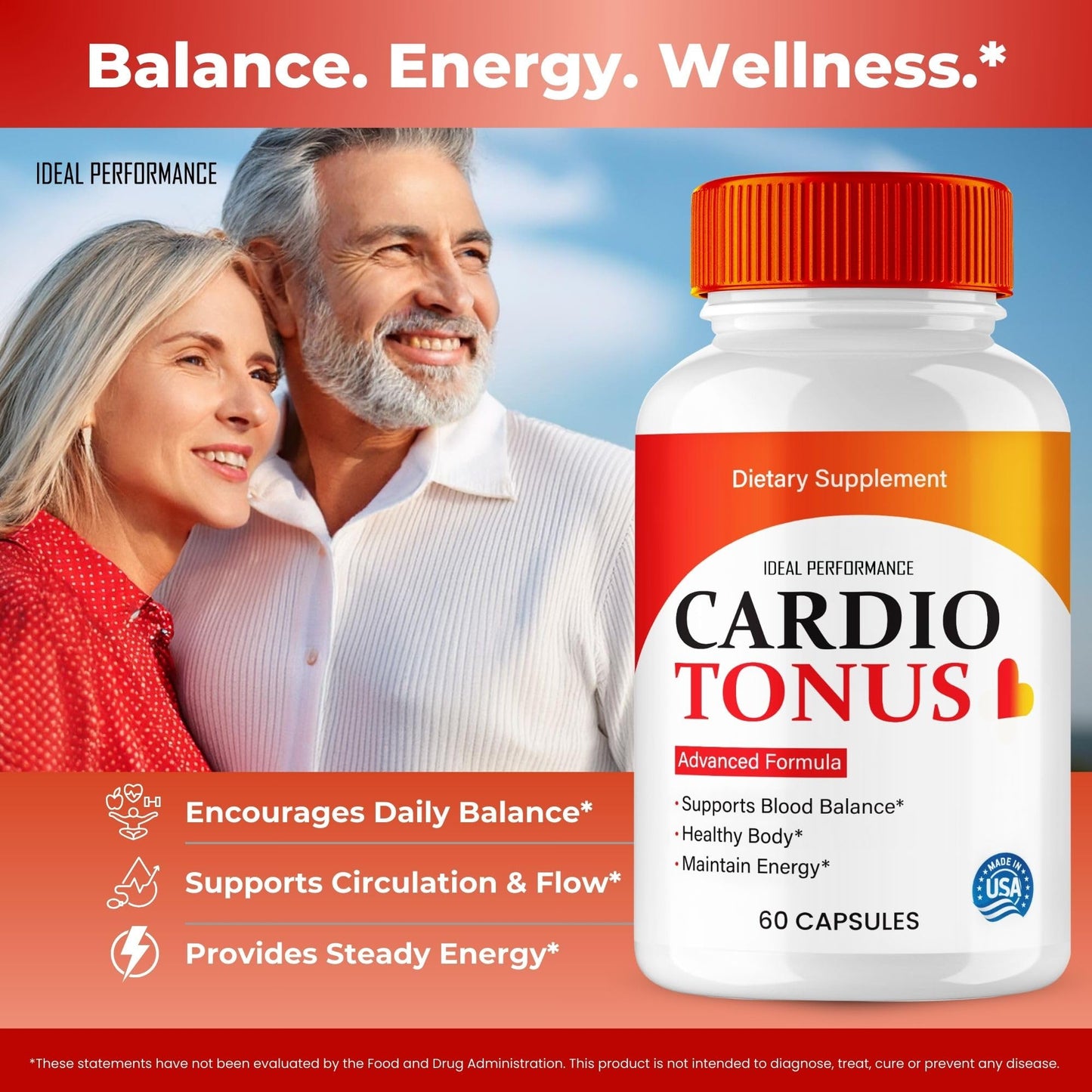 IDEAL PERFORMANCE Cardio Tonus Capsules, 300 Count
