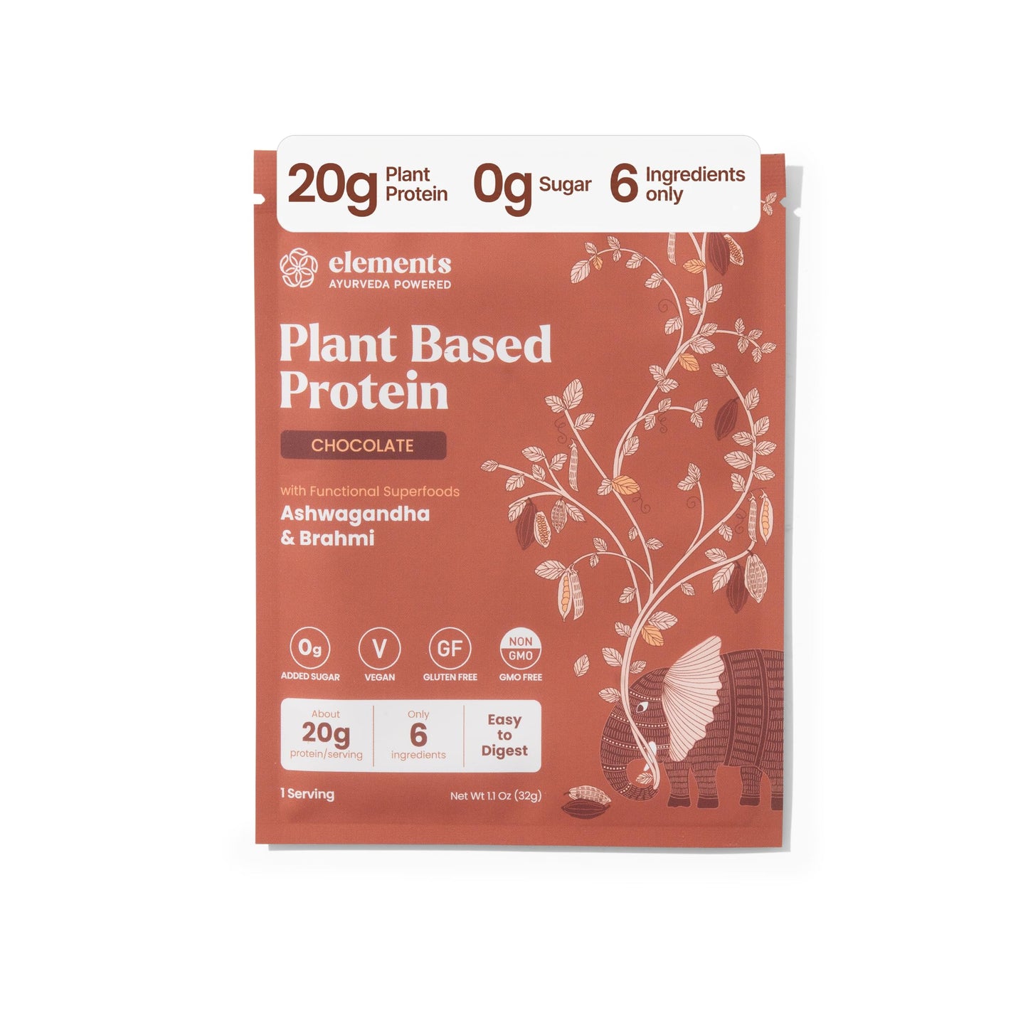 Elements Truffles Plant Based Protein Powder Pack of 5