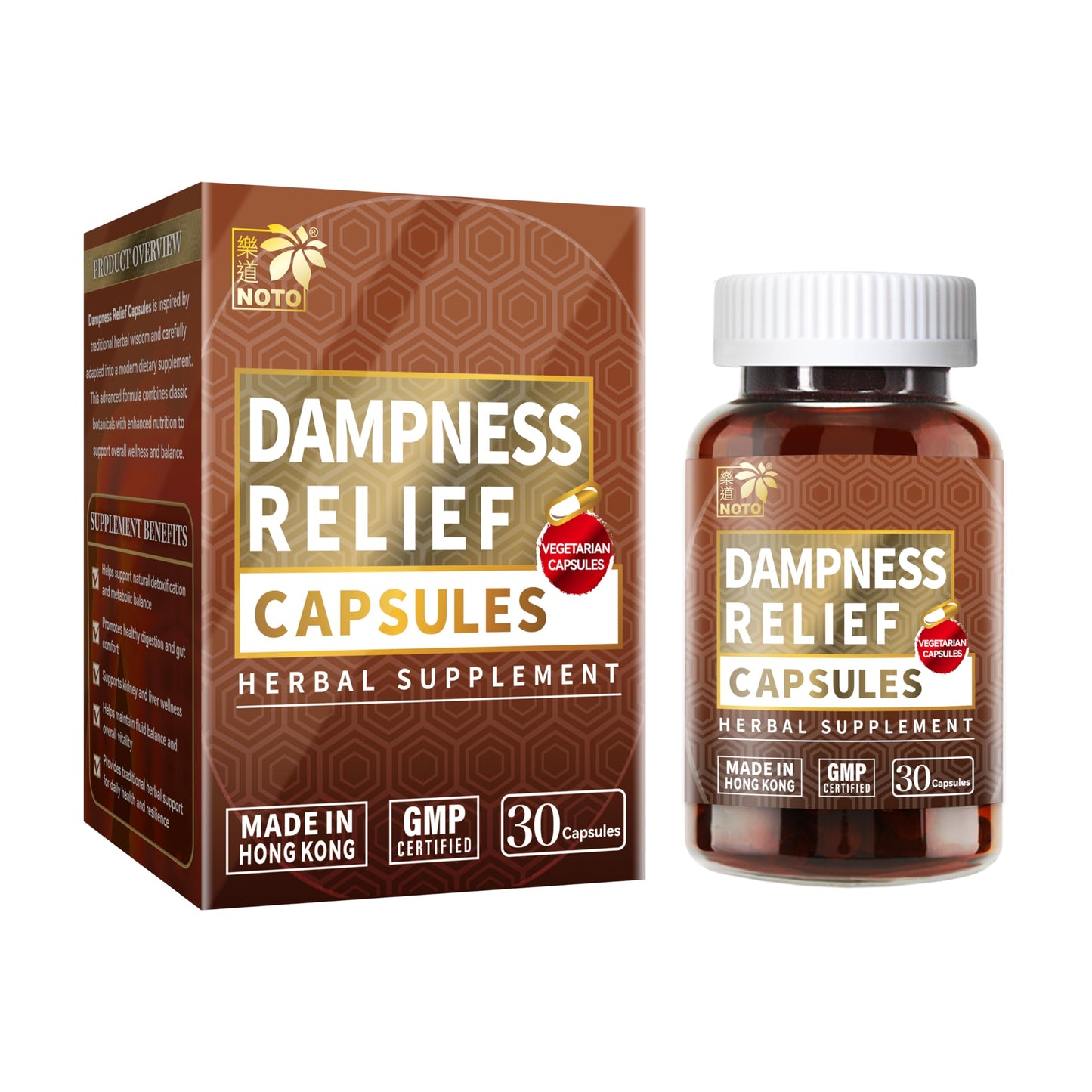NOTO Body Dampness Relief Detoxification Capsules, 1 Count