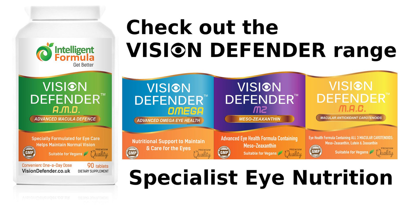 Intelligent Formula Vision Defender AMD AREDS2 Eye Vitamins 90 Tablets