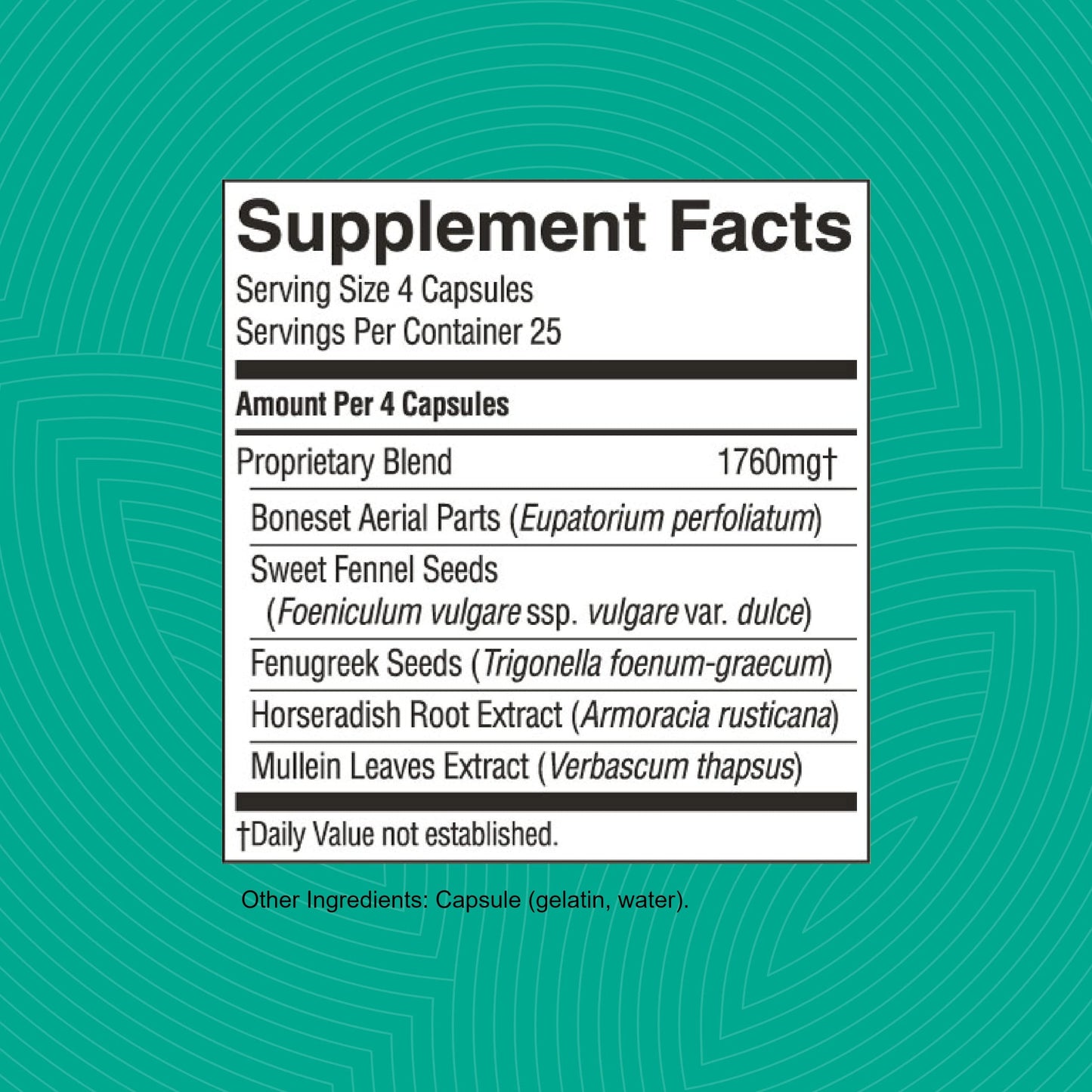 Nature's Sunshine Seasonal Allergy Capsule 100 Count