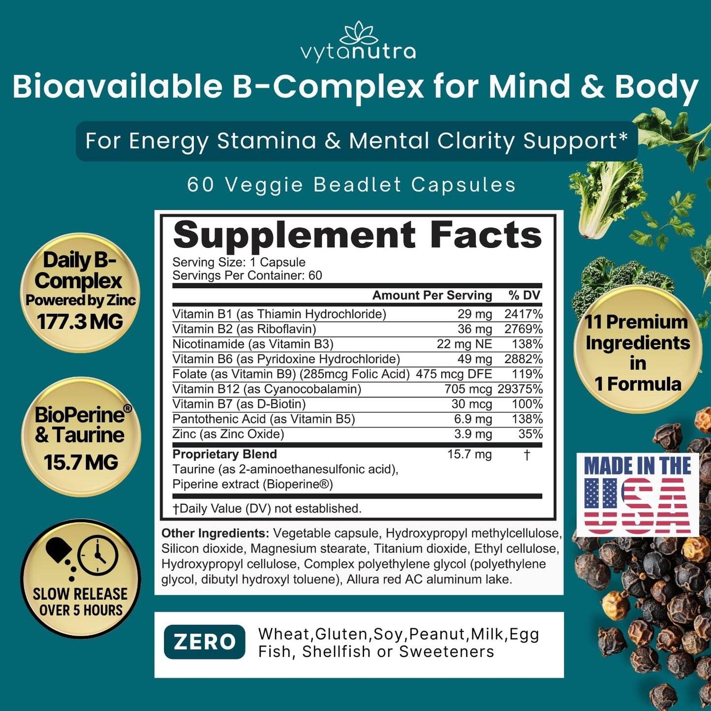 Vytanutra Plus B 11-in-1 Beadlet Capsule, 60 Count
