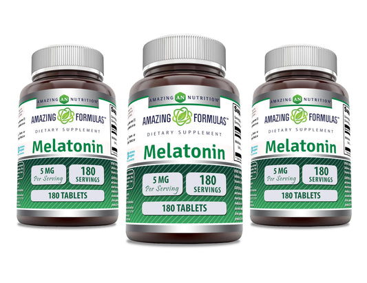 Amazing Nutrition Melatonin 5 mg Tablets, 540 Count