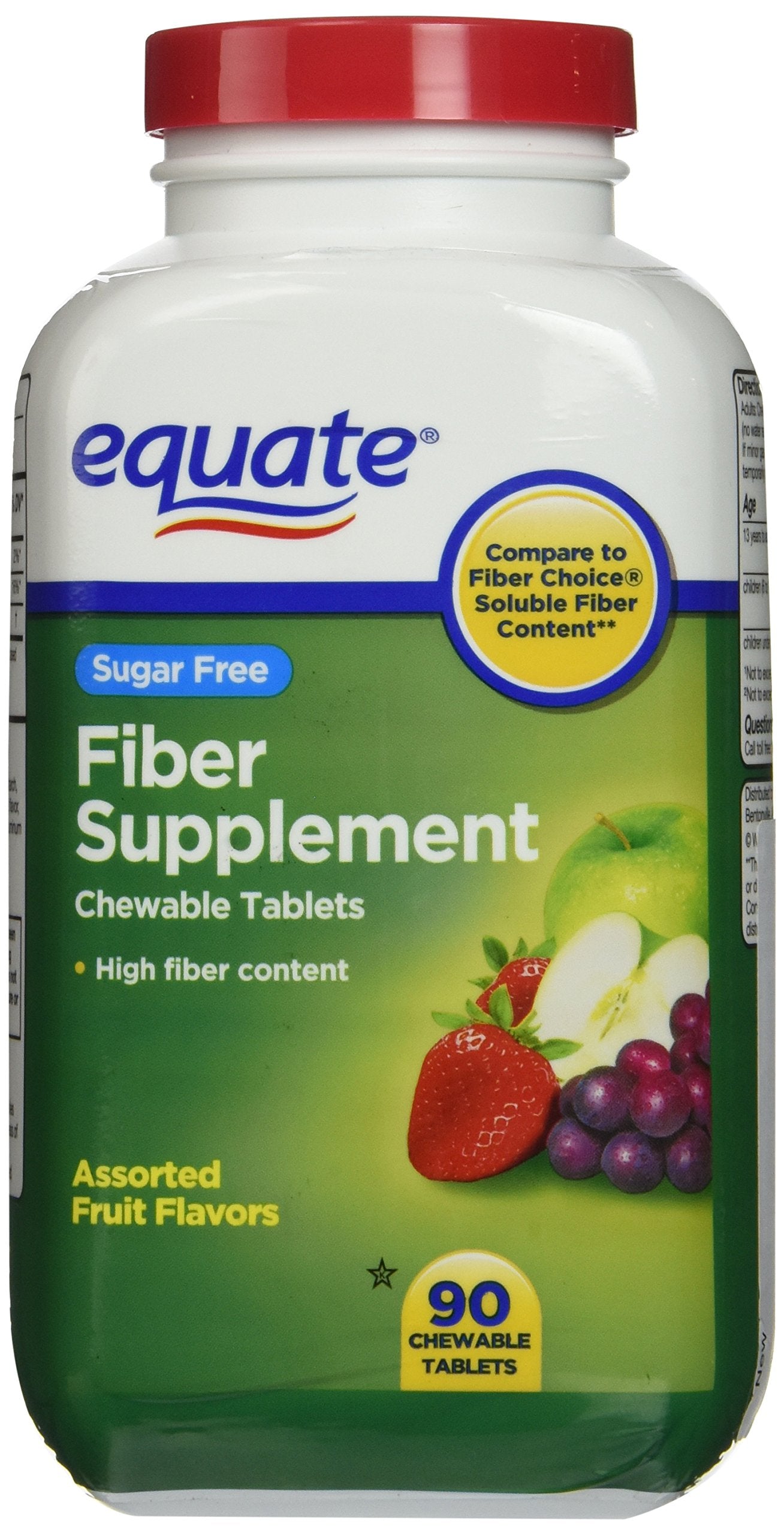 Equate Fiber Supplement Tablets 90 Count