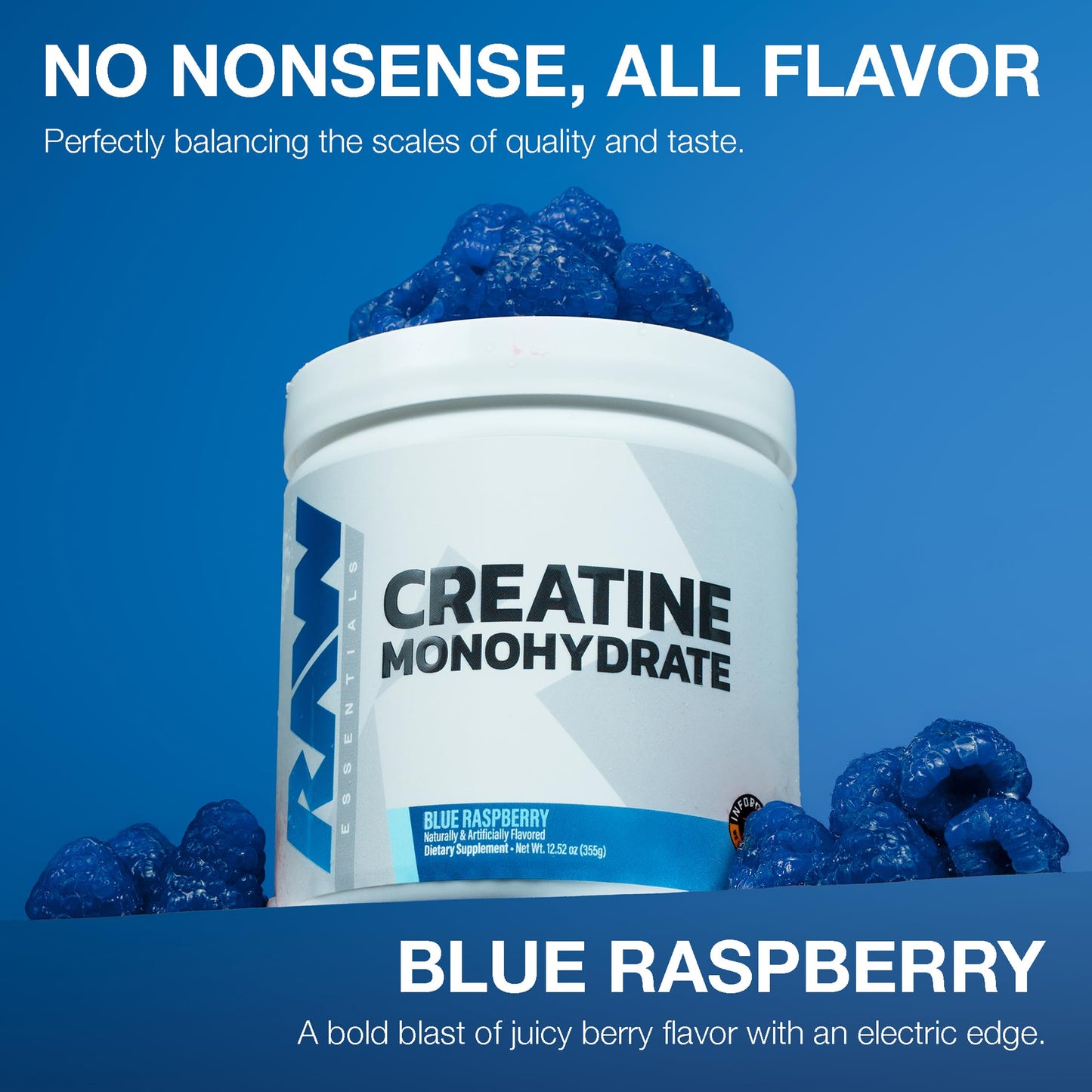 RAW Creatine Monohydrate Powder 12.52 oz