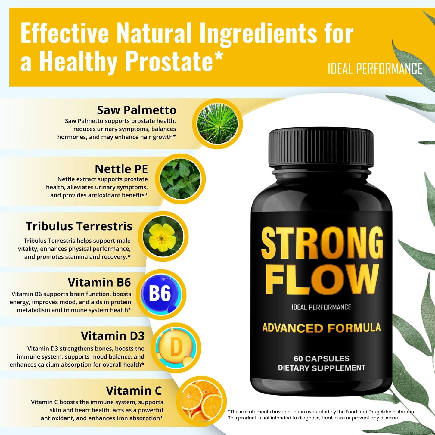 Ideal Performance Strong Flow Prostate Pills (Capsule) 180 Count