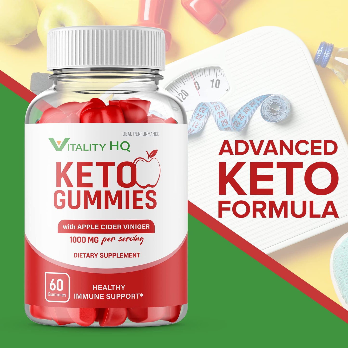 IDEAL PERFORMANCE Vitality Ketos Gummies 120 Gummies