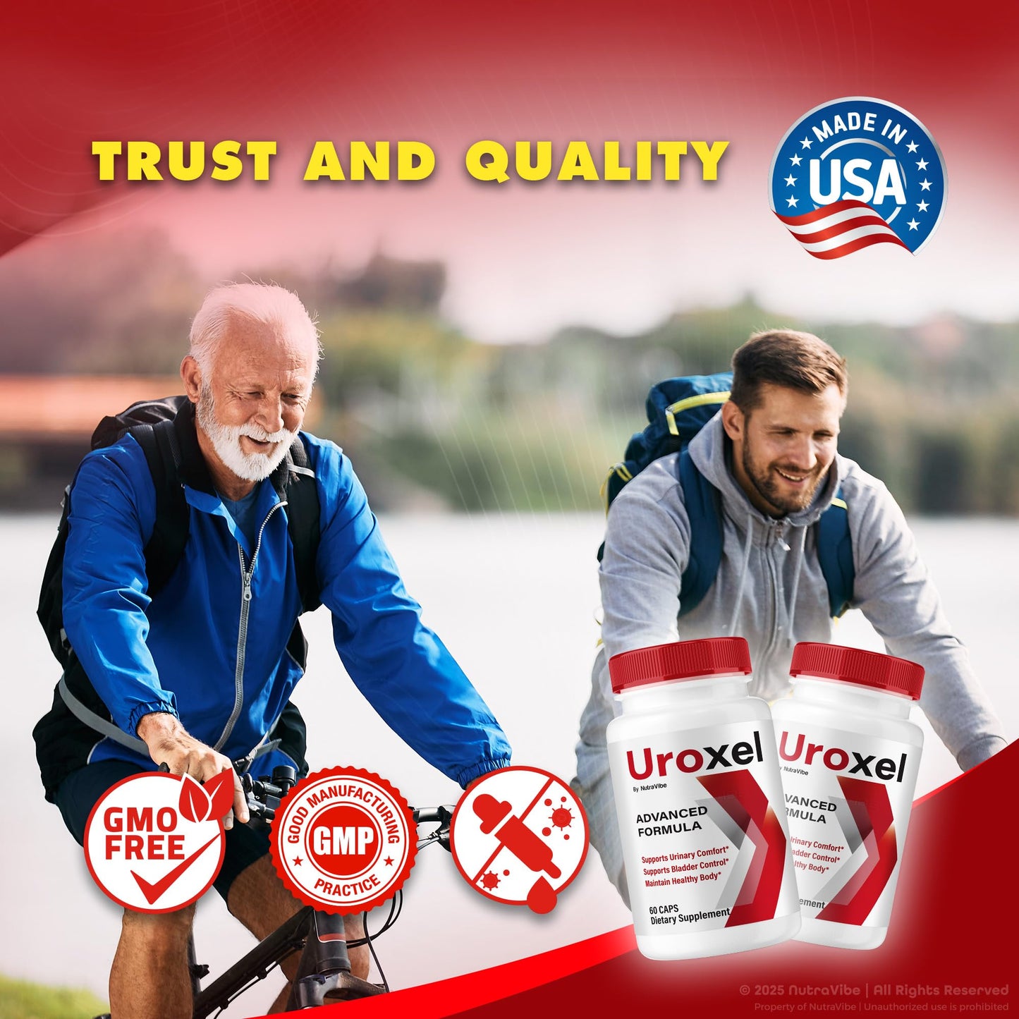 NutraVibe Uroxel Capsules, 120 Capsules