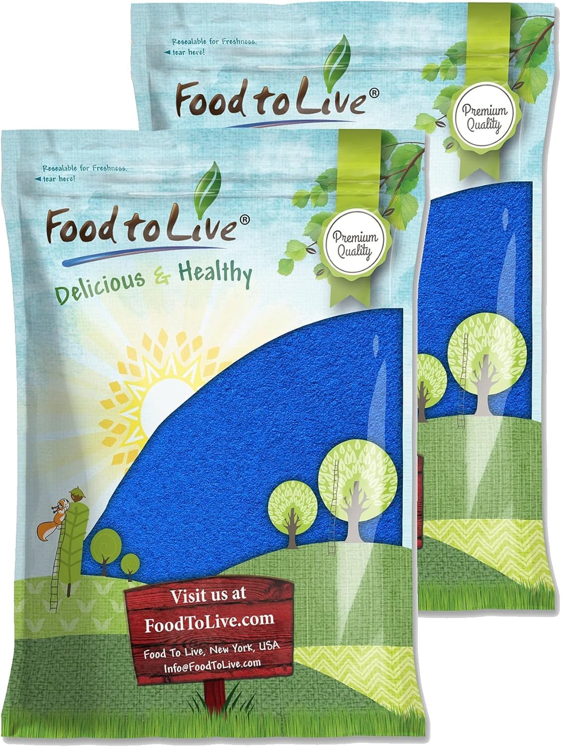 Food to Live Blue Spirulina Powder, 192 oz