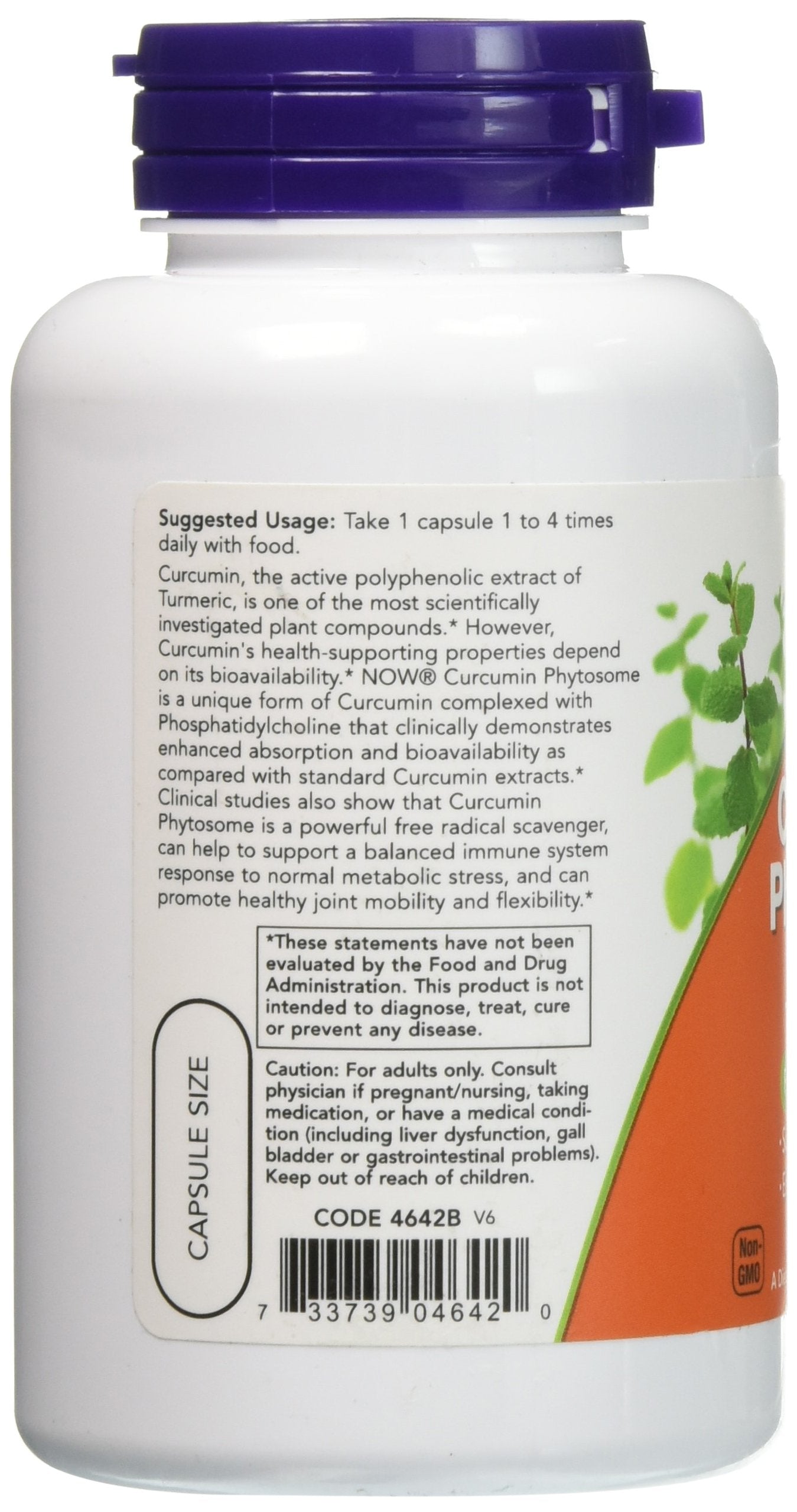 NOW Foods Curcumin Phytosome Capsules 180