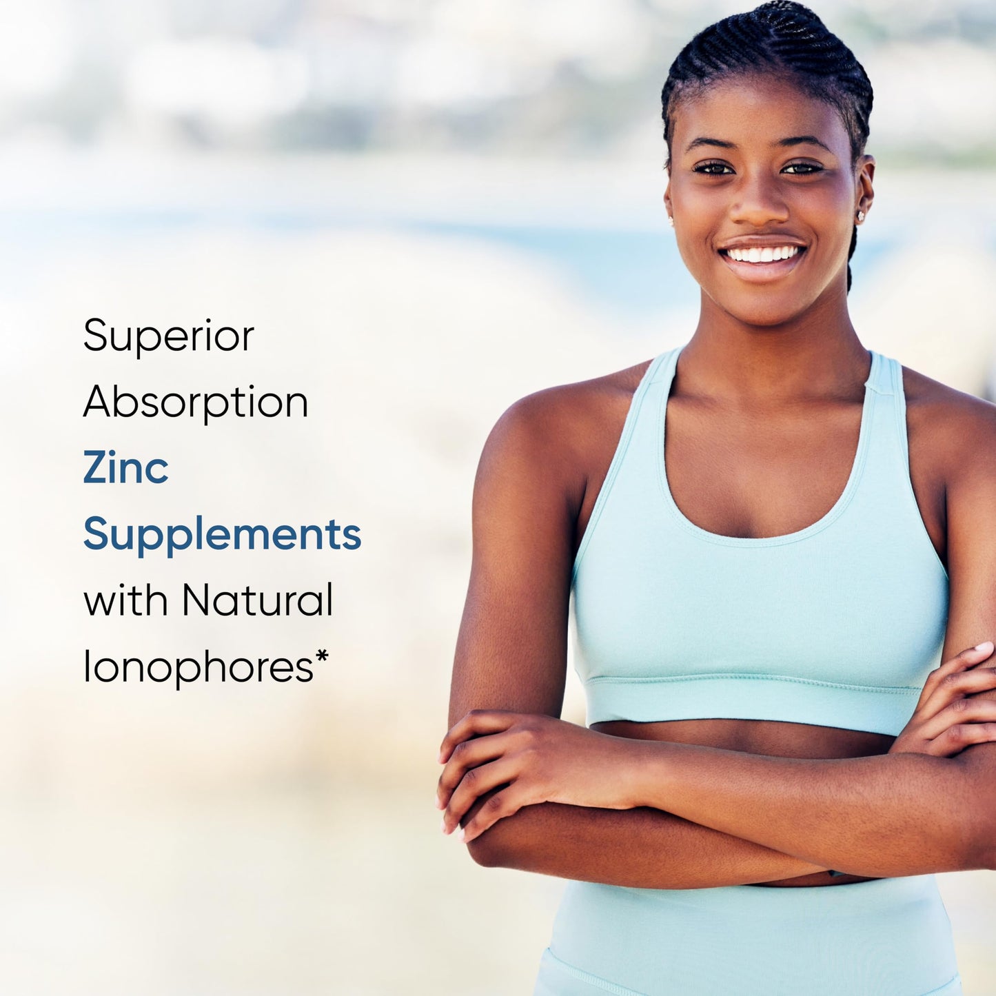 Sandhu's Zinc Supplement with Ionophores, Quercetin & Green Tea Extract, Capsules, 240 Count