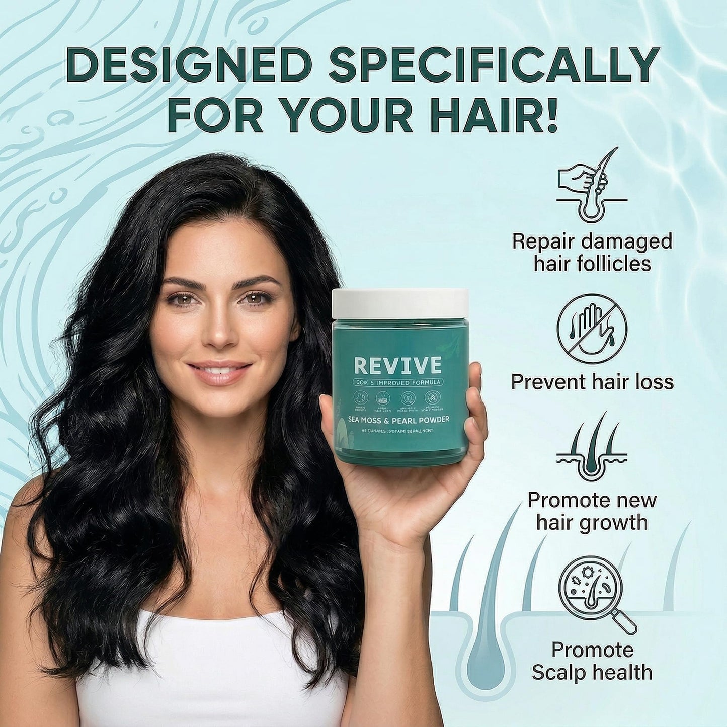 KLUNIZ Revive Hair Capsules, 60 Count