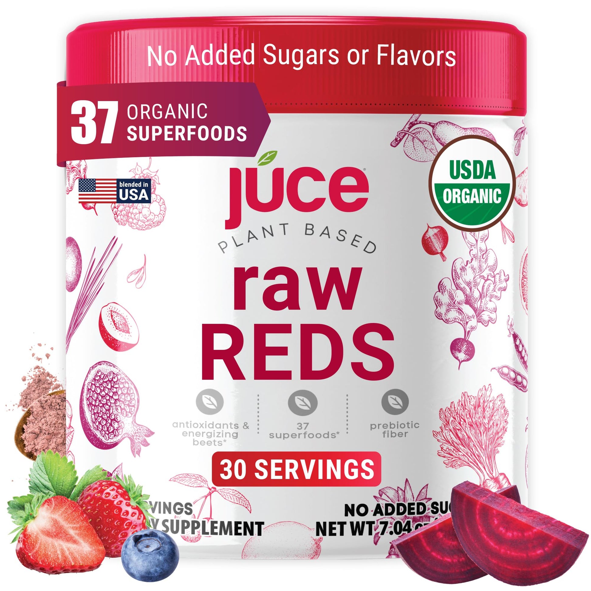 Terra Kai Organics Juce Raw Reds Organic Superfood Powder 7.04 oz