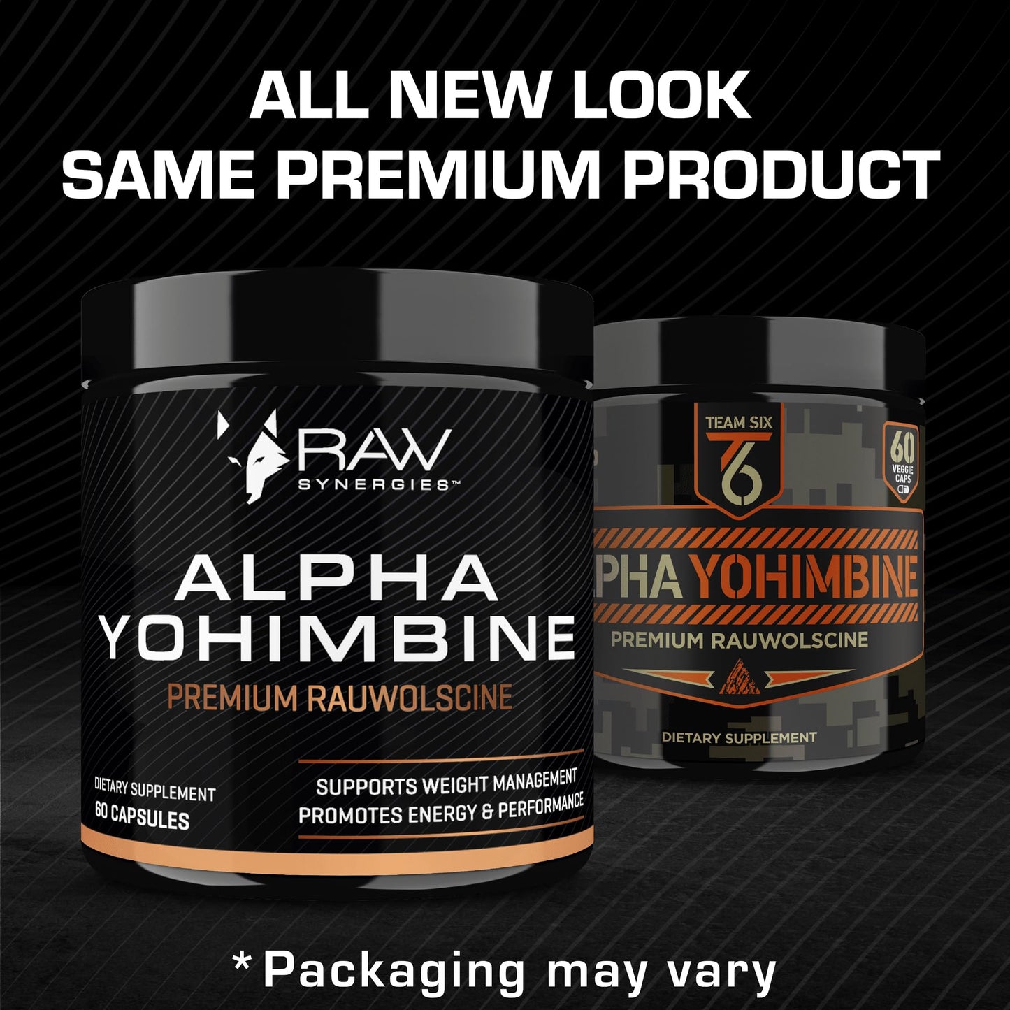 Team Six Supplements Alpha Yohimbine Yohimbe Bark Fat Burner Weight Loss Pills That Work Fast 60 Capsules