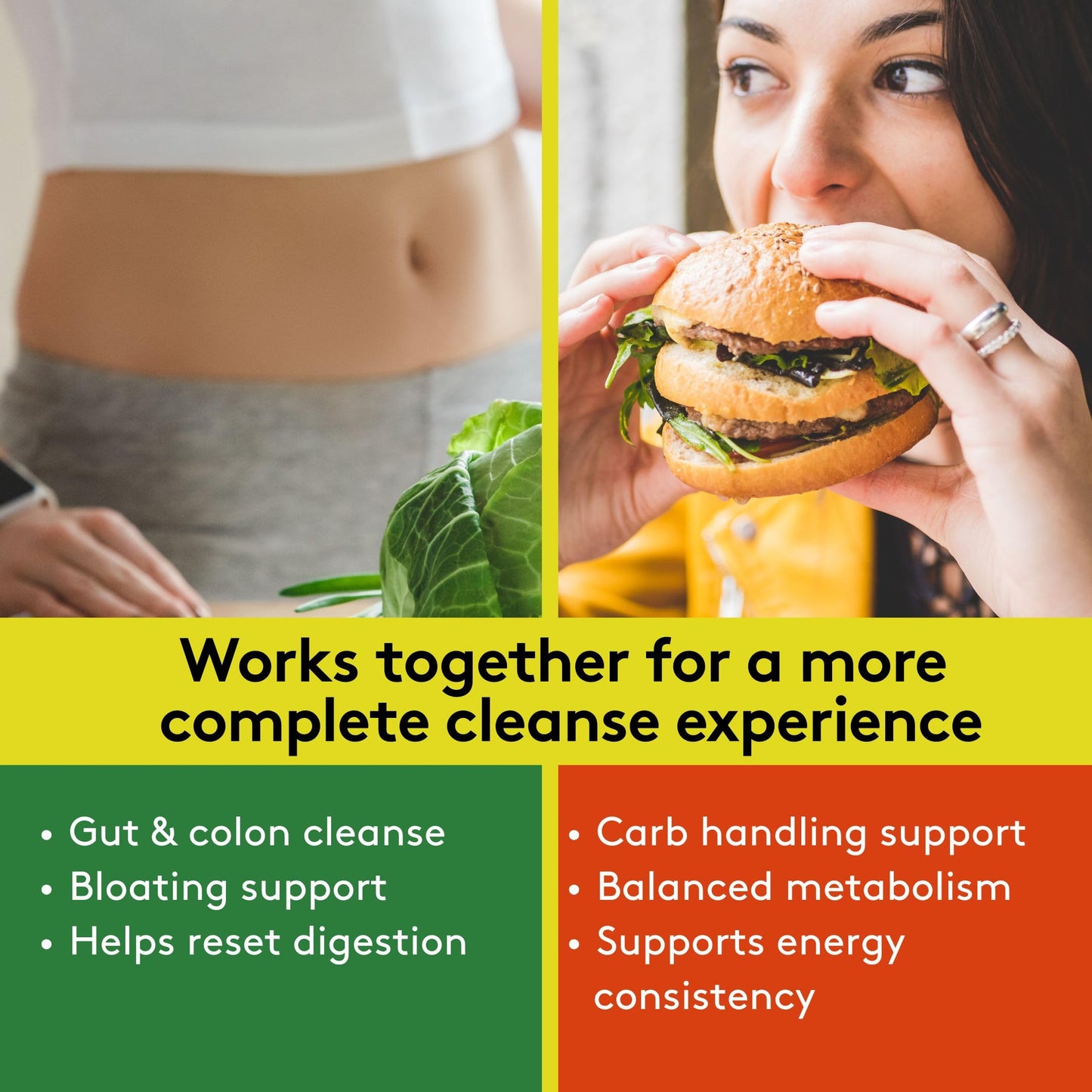 Youth & Tonic 15 Day Cleanse – Intensive Herbal Colon Cleanser & Gut Detox, 60 Capsules