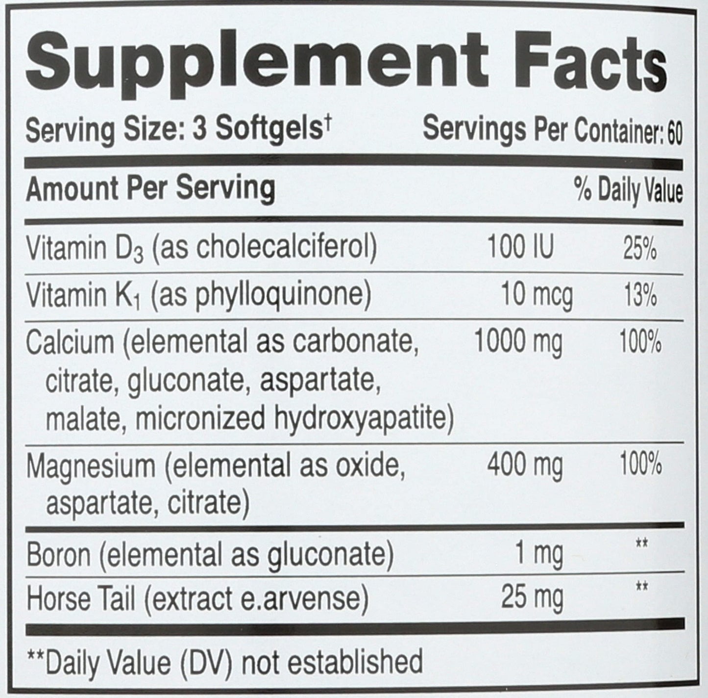 Phyto-Therapy Liquid Calcium with Magnesium Softgels, 180 Count