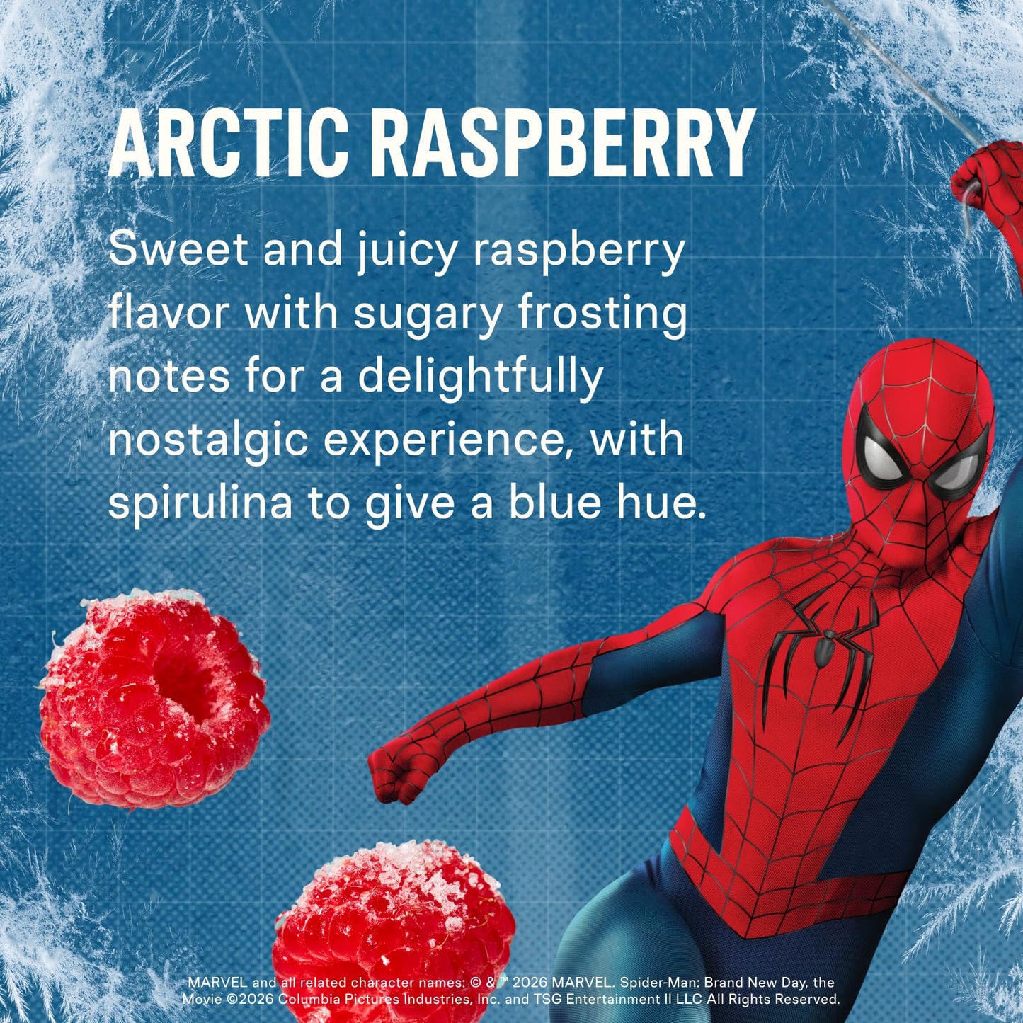 Liquid I.V. Hydration Electrolytes Spider-Man Arctic Raspberry Powder, 16 Count