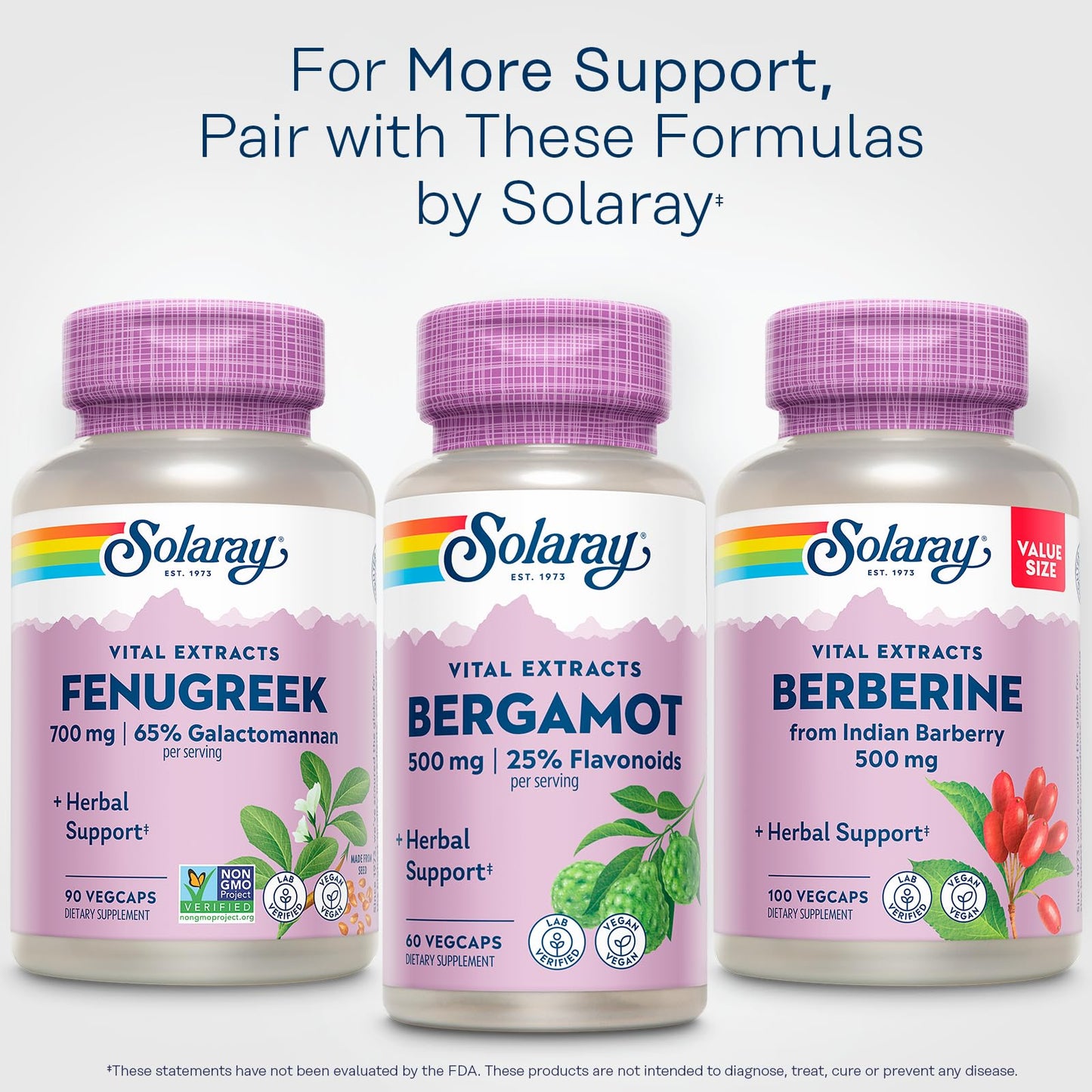 SOLARAY Fenugreek Seed Extract 700 mg Capsules, 90 Capsules