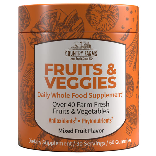 Country Farms Fruits and Veggies Gummies Gummy 60 Count