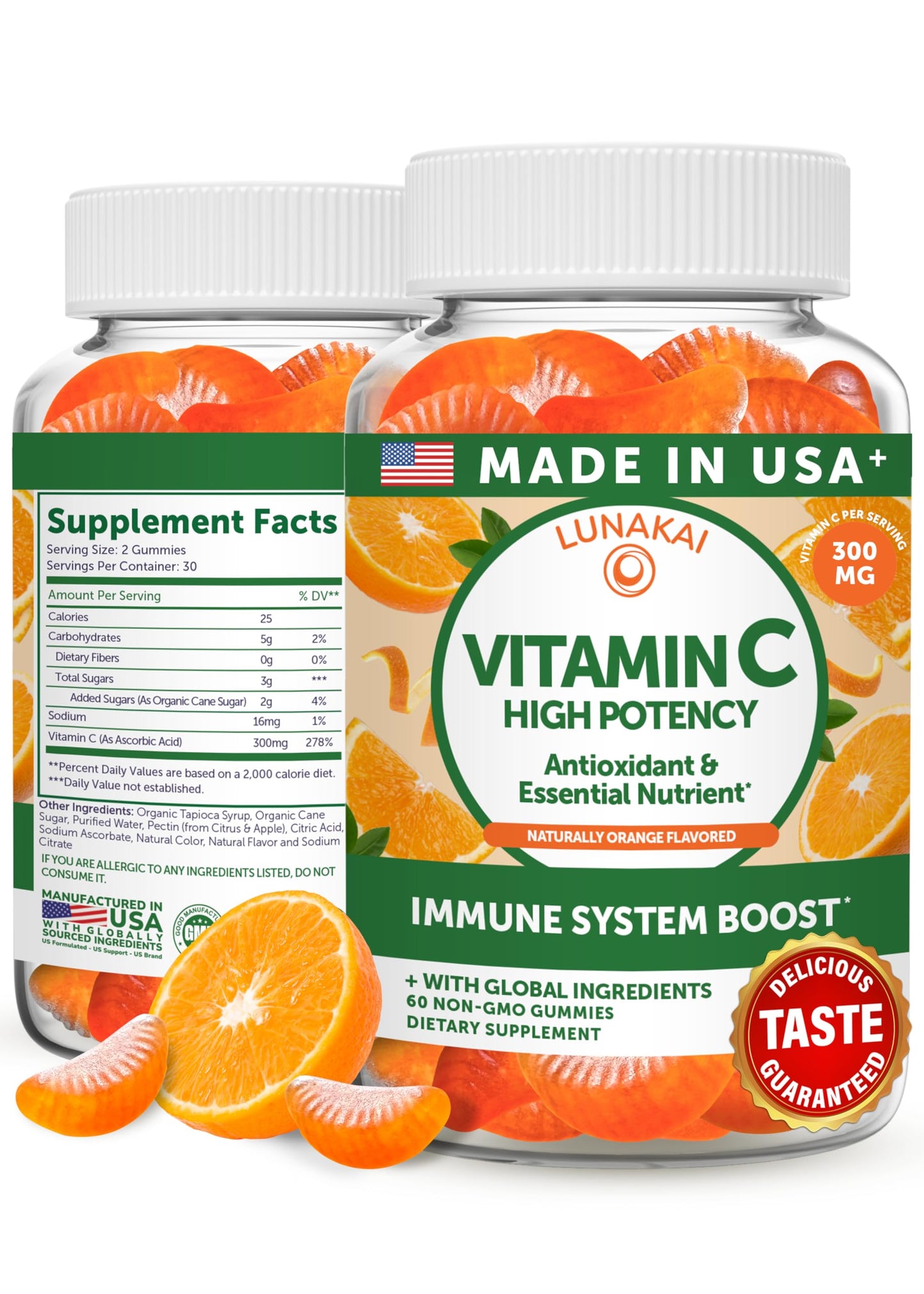 Lunakai Vitamin C Gummies 60 Count