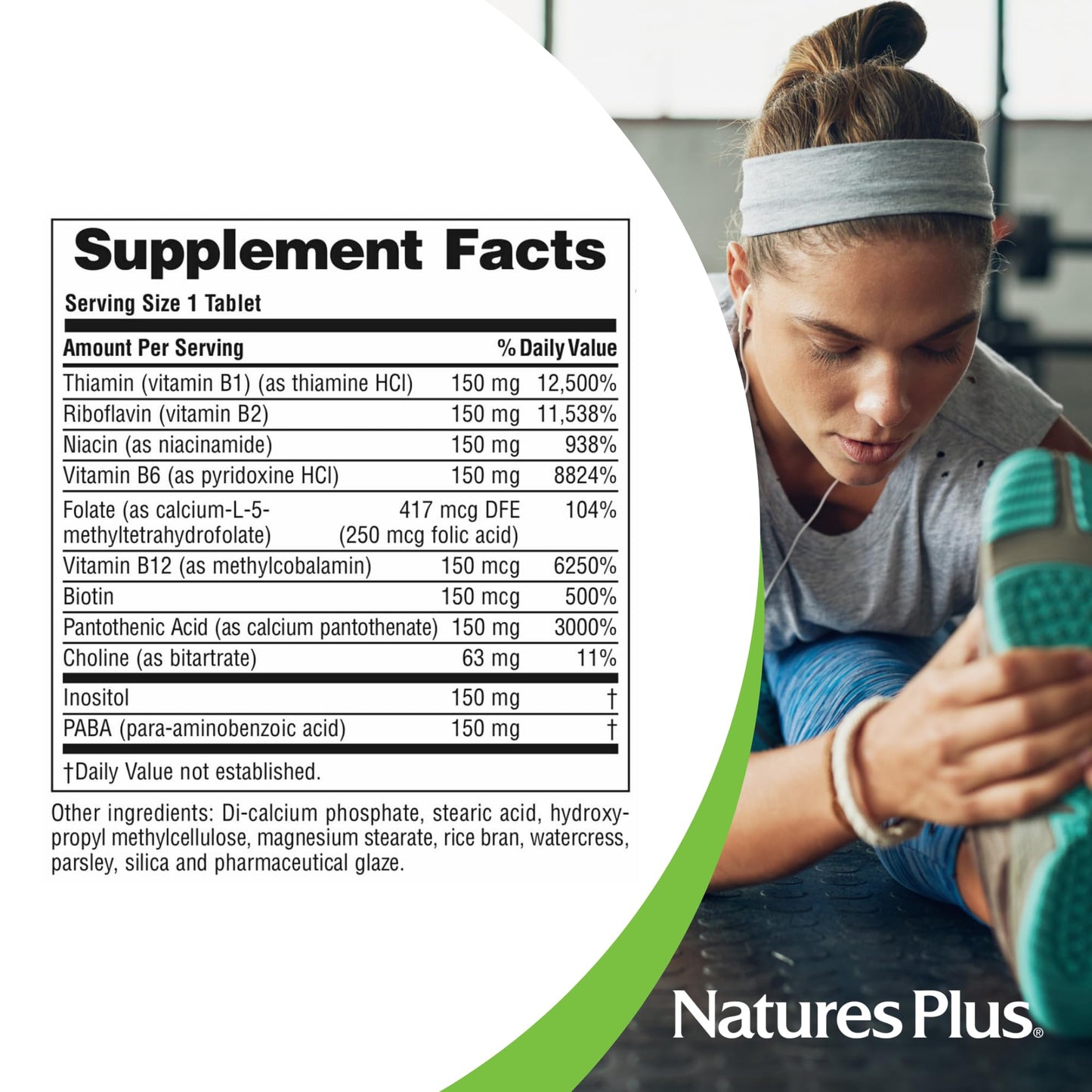 NaturesPlus Mega B-150 Complex Tablets - 90 Count