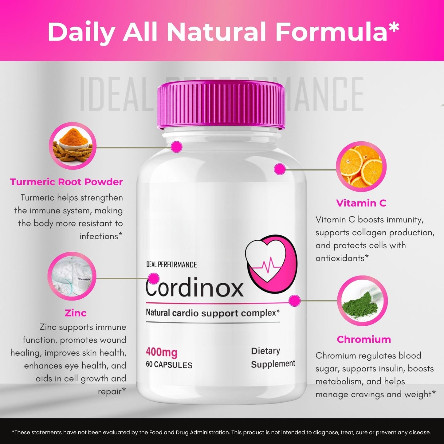 IDEAL PERFORMANCE Cordinox Advanced Blood Formula Capsules, 300 Capsules