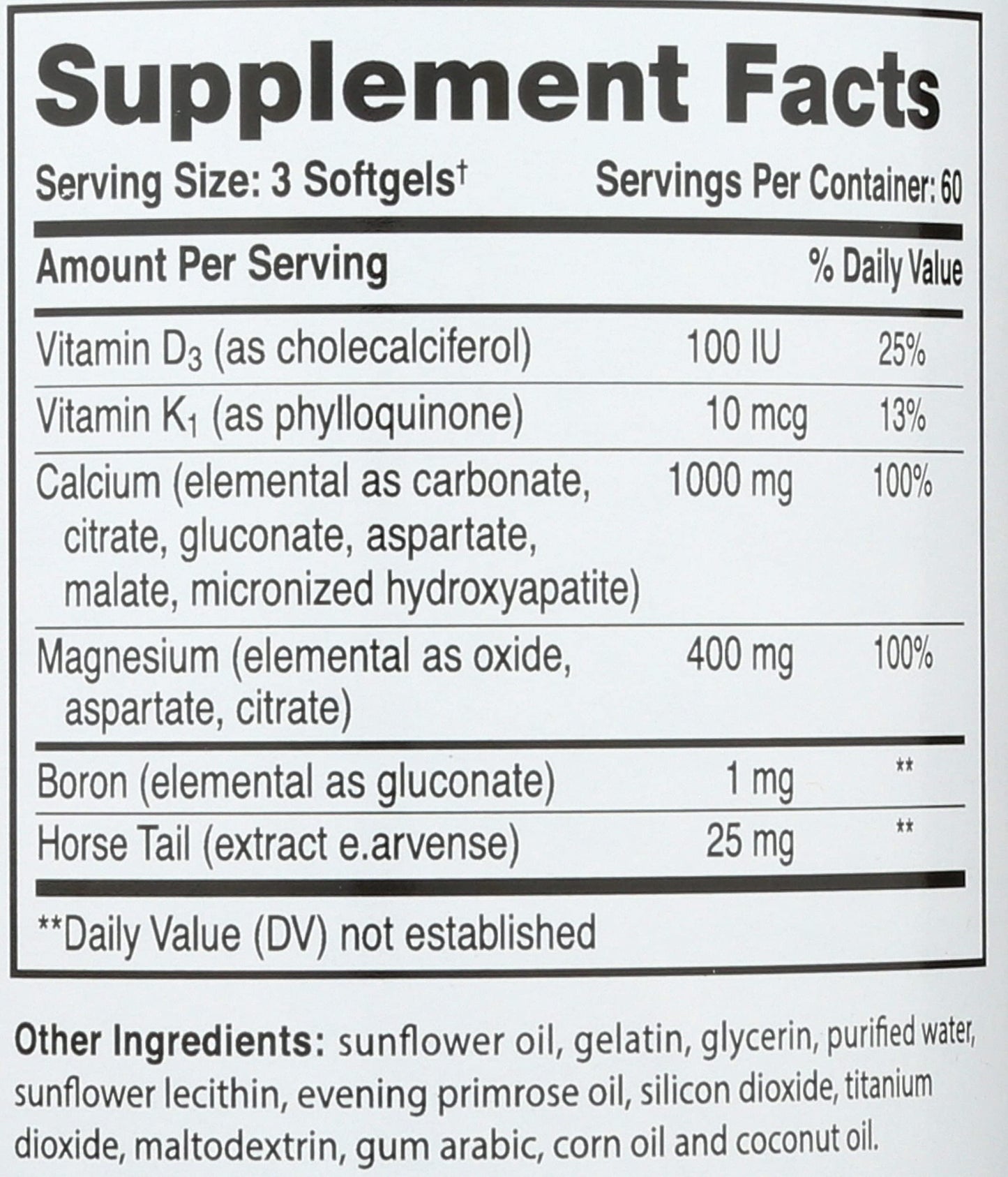 Phyto-Therapy Liquid Calcium with Magnesium Softgels, 180 Count