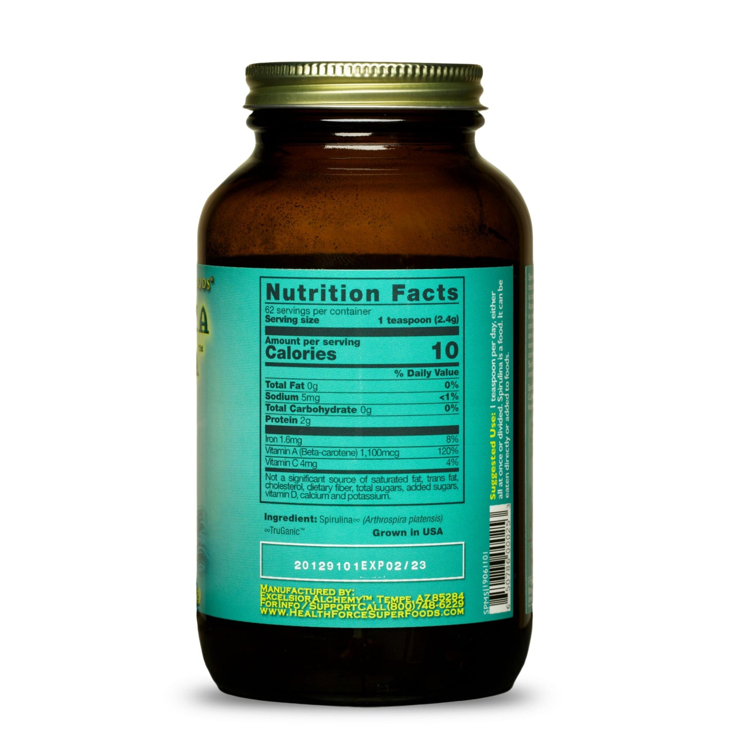 HEALTHFORCE SUPERFOODS Spirulina Manna Powder 5.25 oz