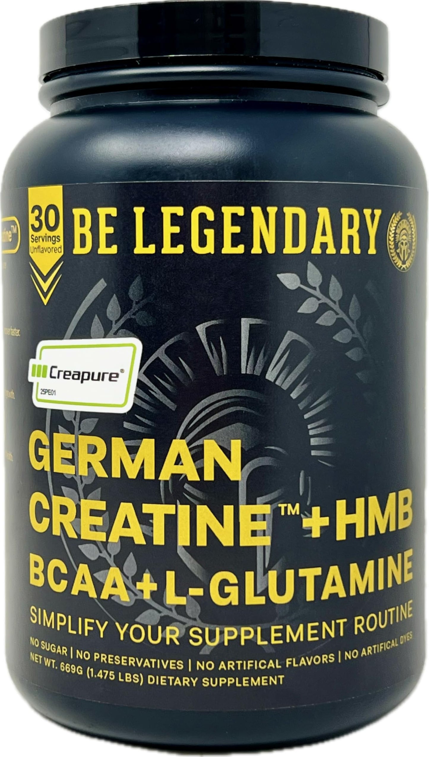 Presidio Nutrition Creapure German Creatine + HMB Powder 1.48 Pound