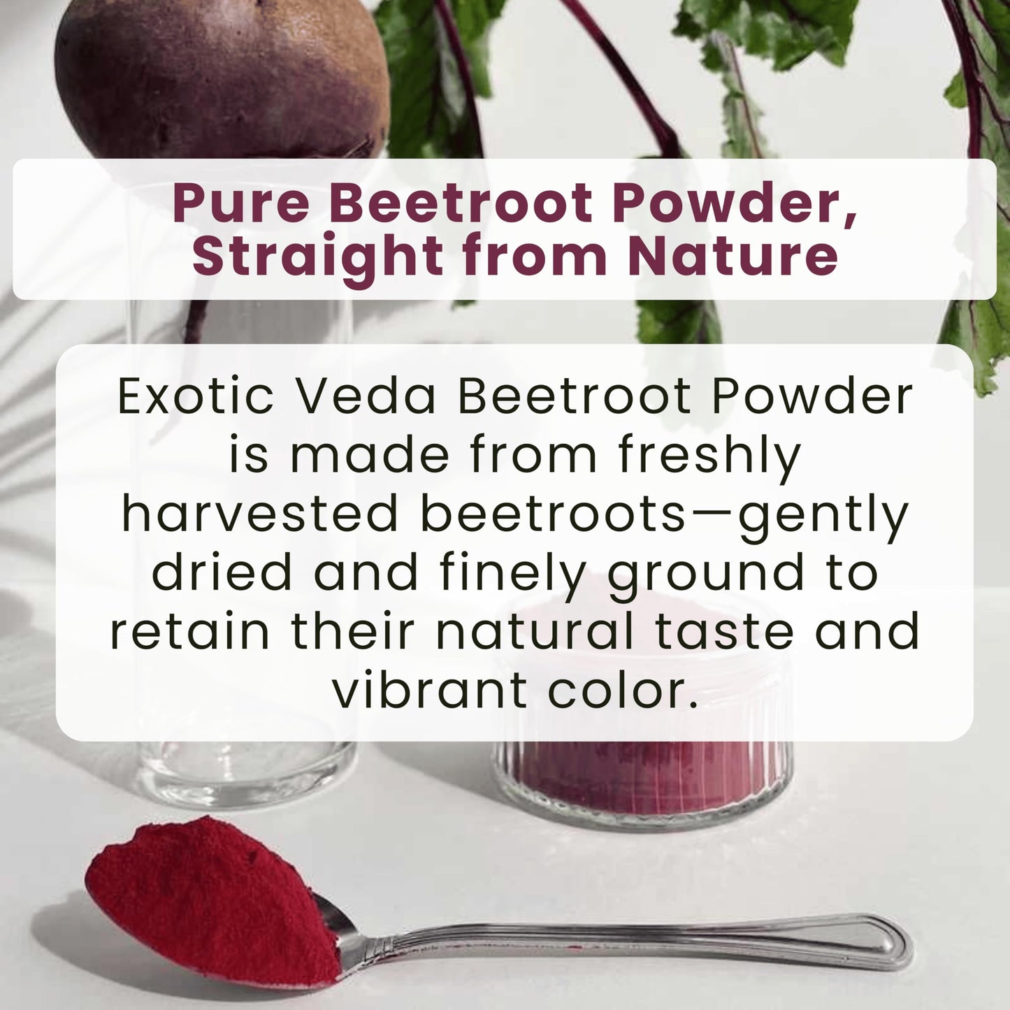Exotic Veda Organic Beetroot Powder 3.53 oz