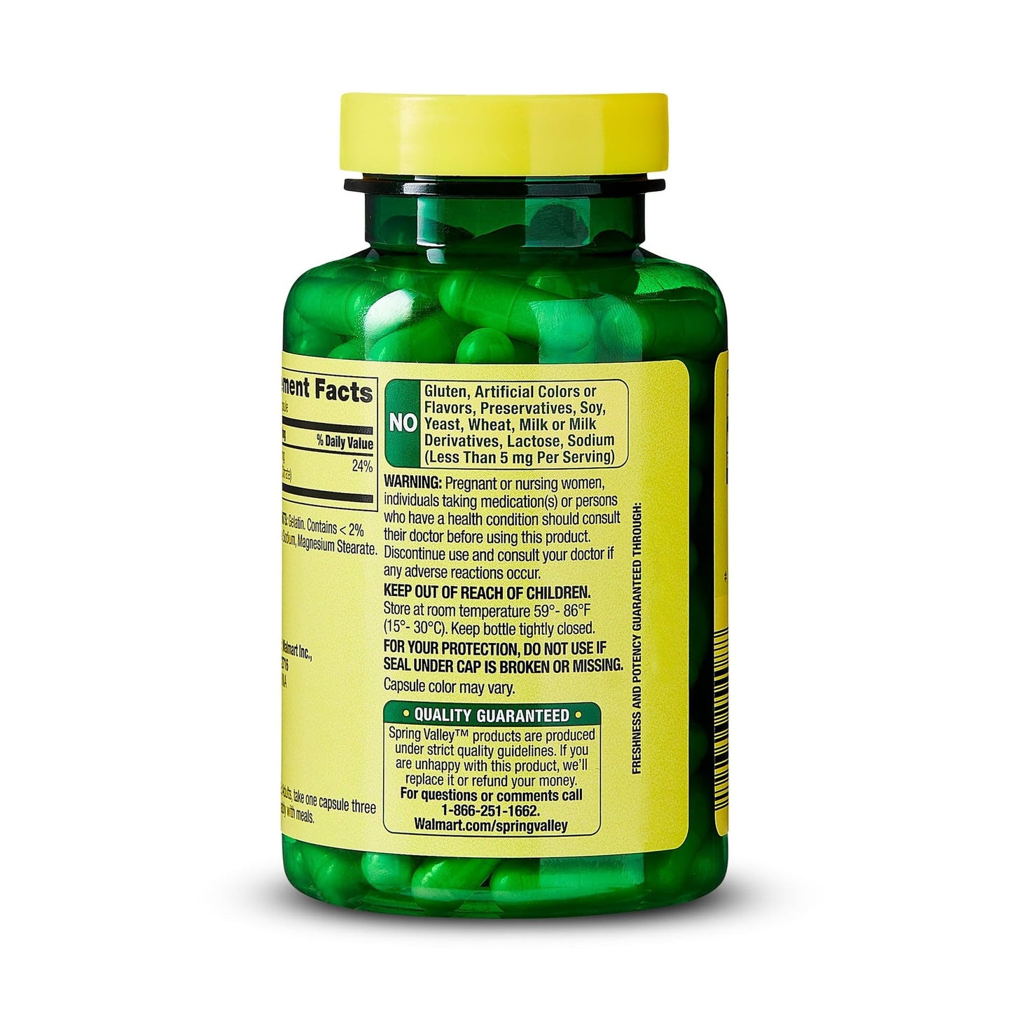 BASKETGOODS Magnesium Citrate 100 mg Capsules, 100 Count